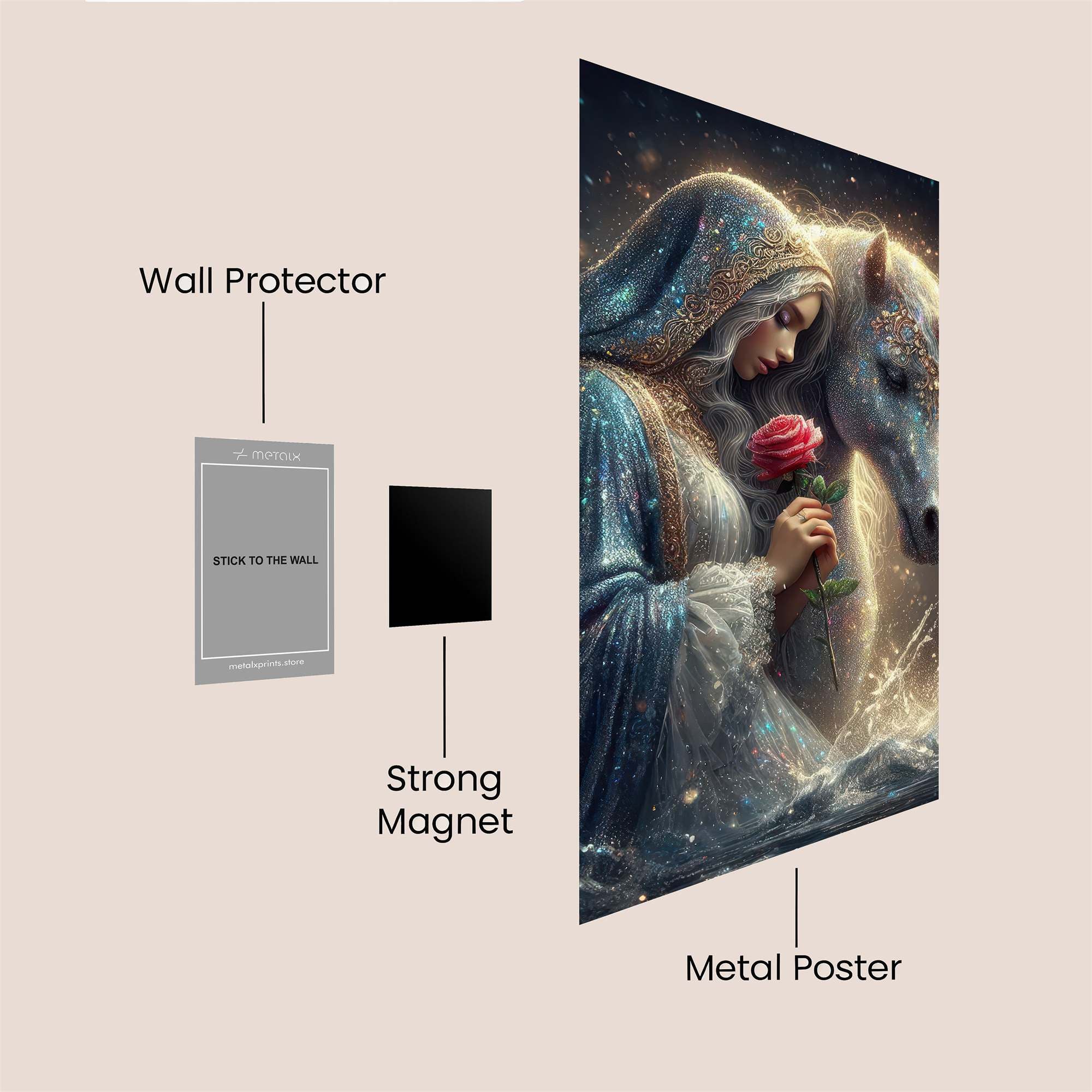 Unicorn Serenity Safe Wall Magnetic / M