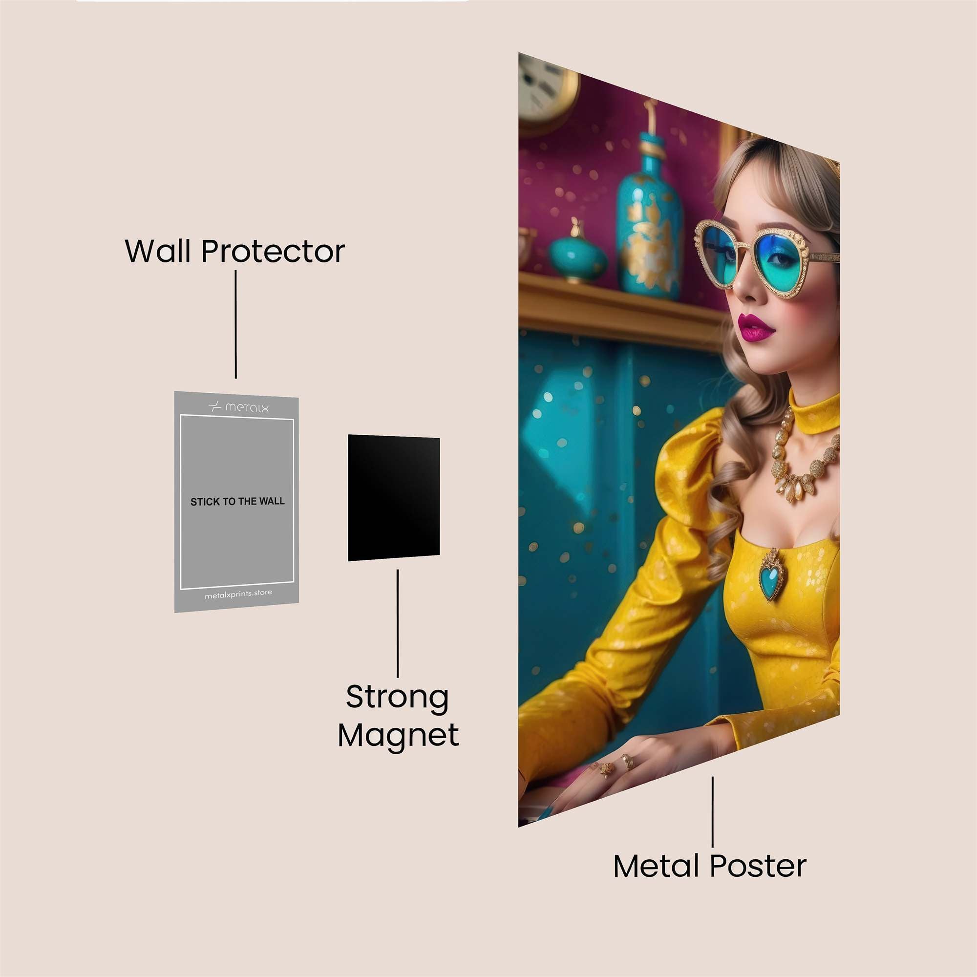 PrincessWhimsy Safe Wall Magnetic / M