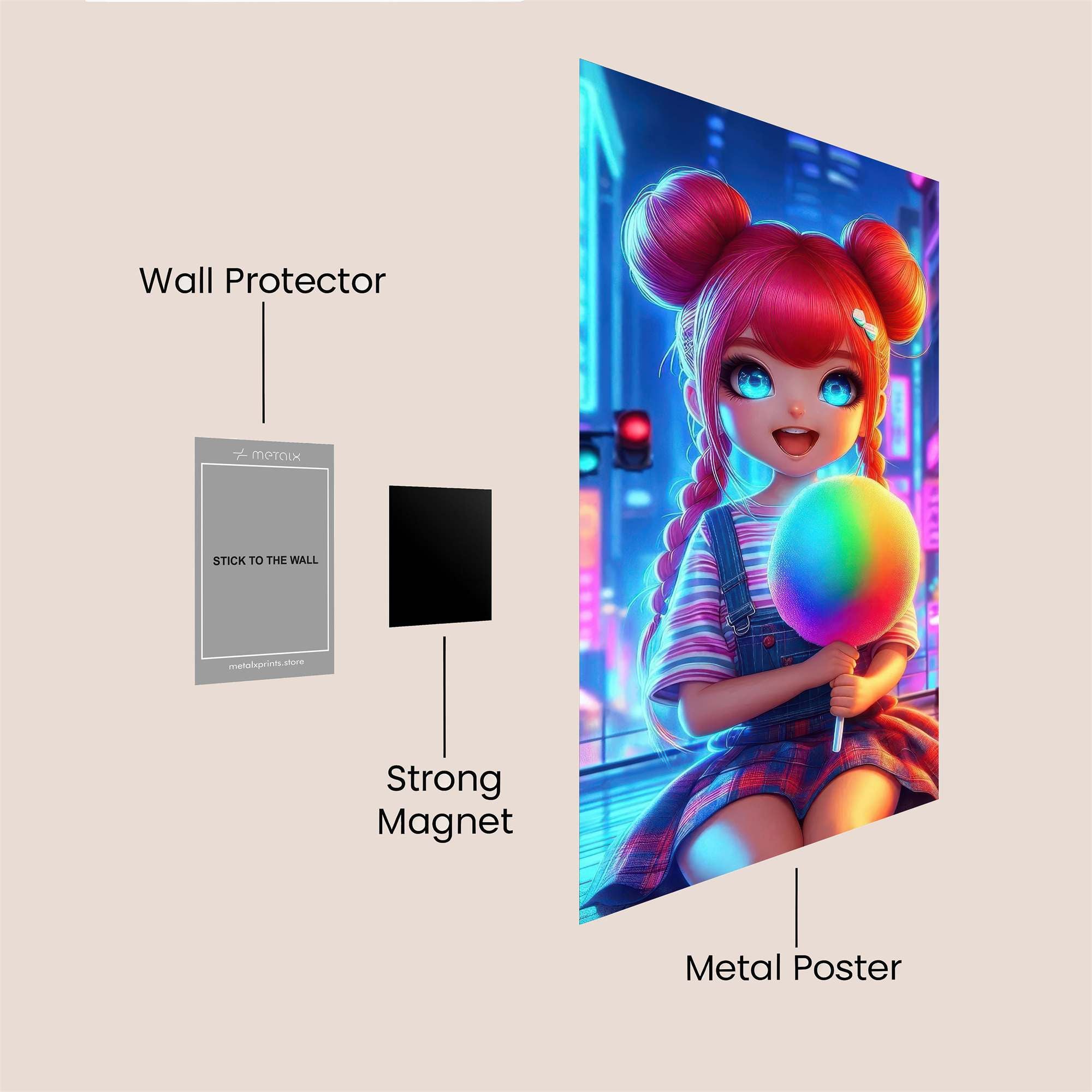 Neon Joy Safe Wall Magnetic / M