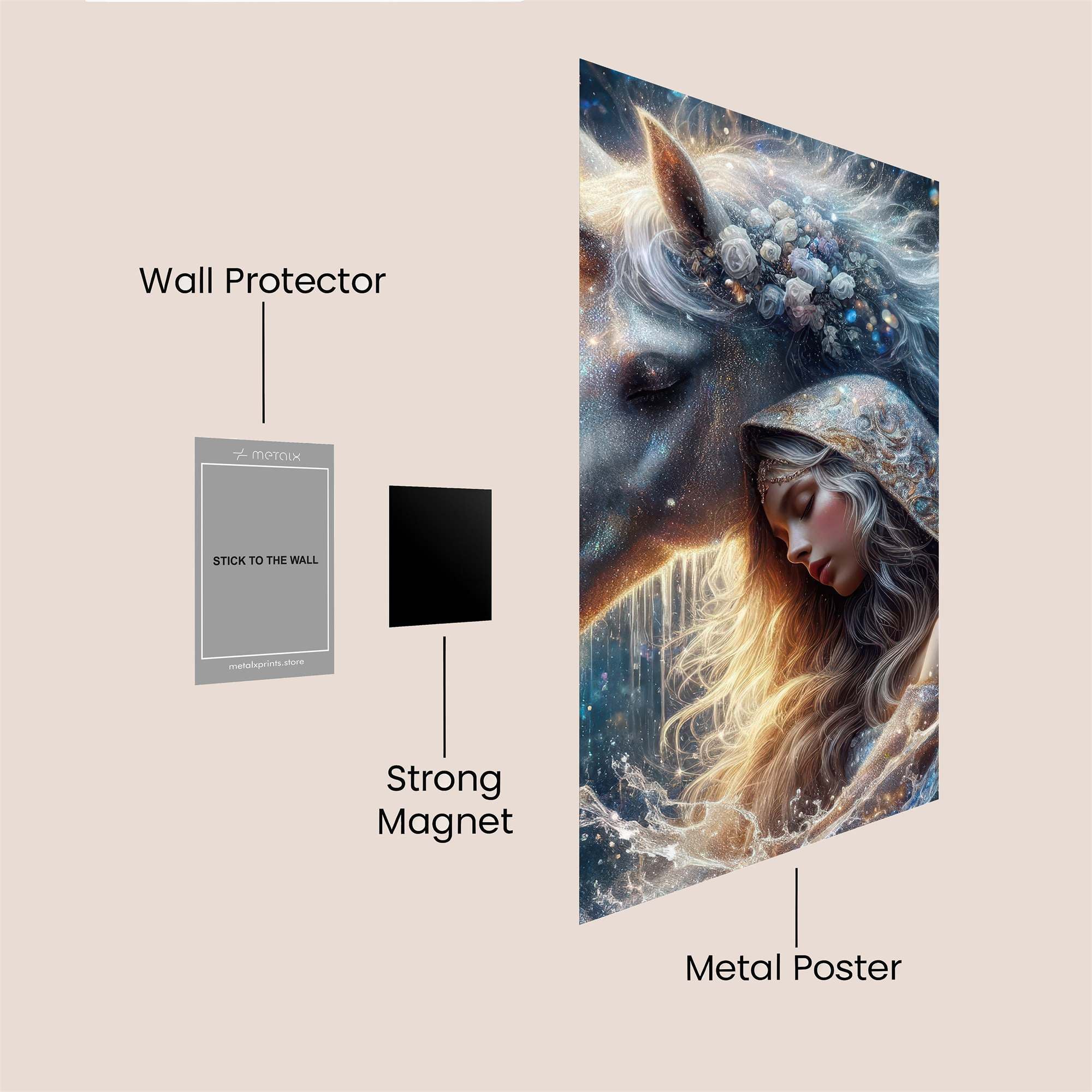 Unicorn Serenity Safe Wall Magnetic / M