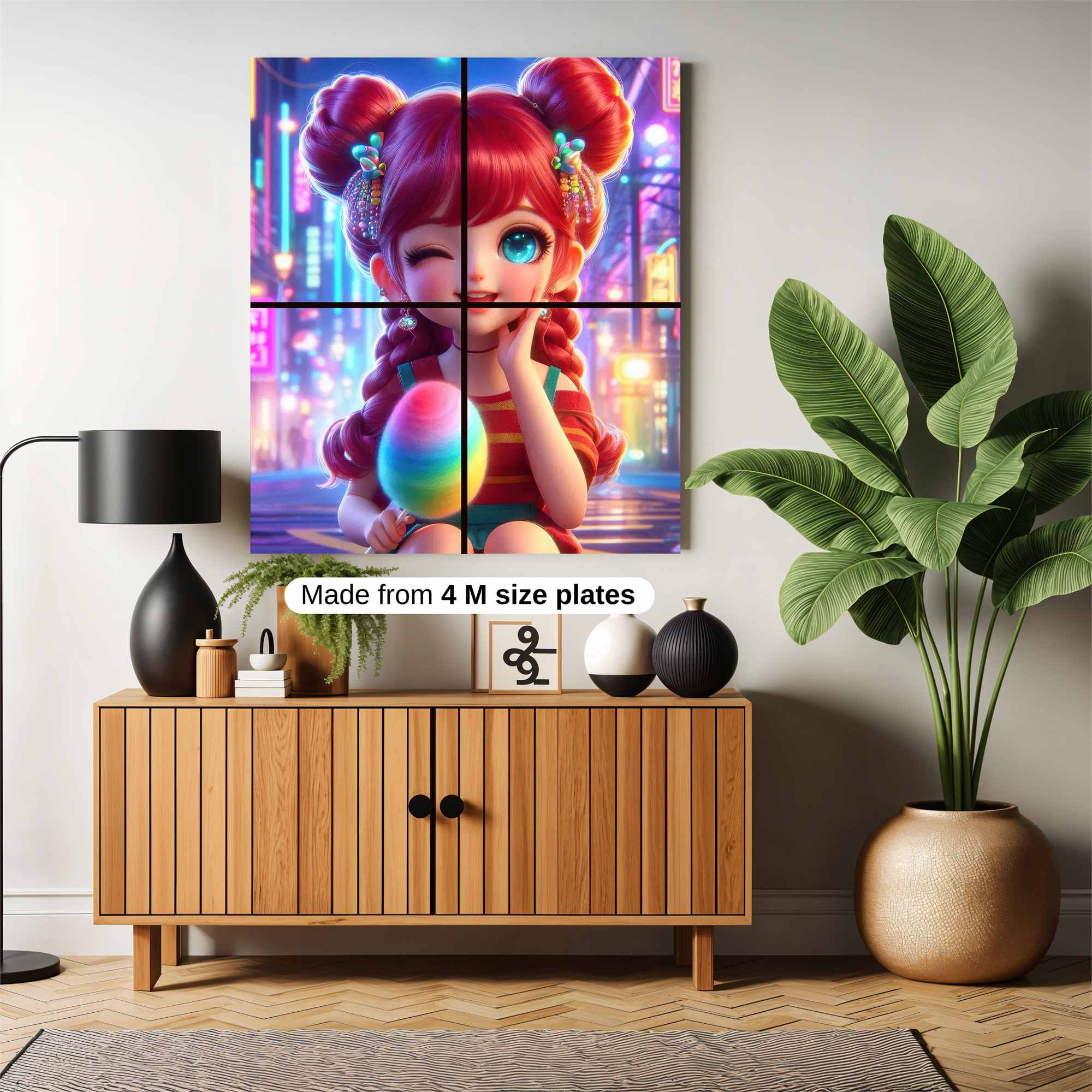 Neon Whimsy Safe Wall Magnetic / M