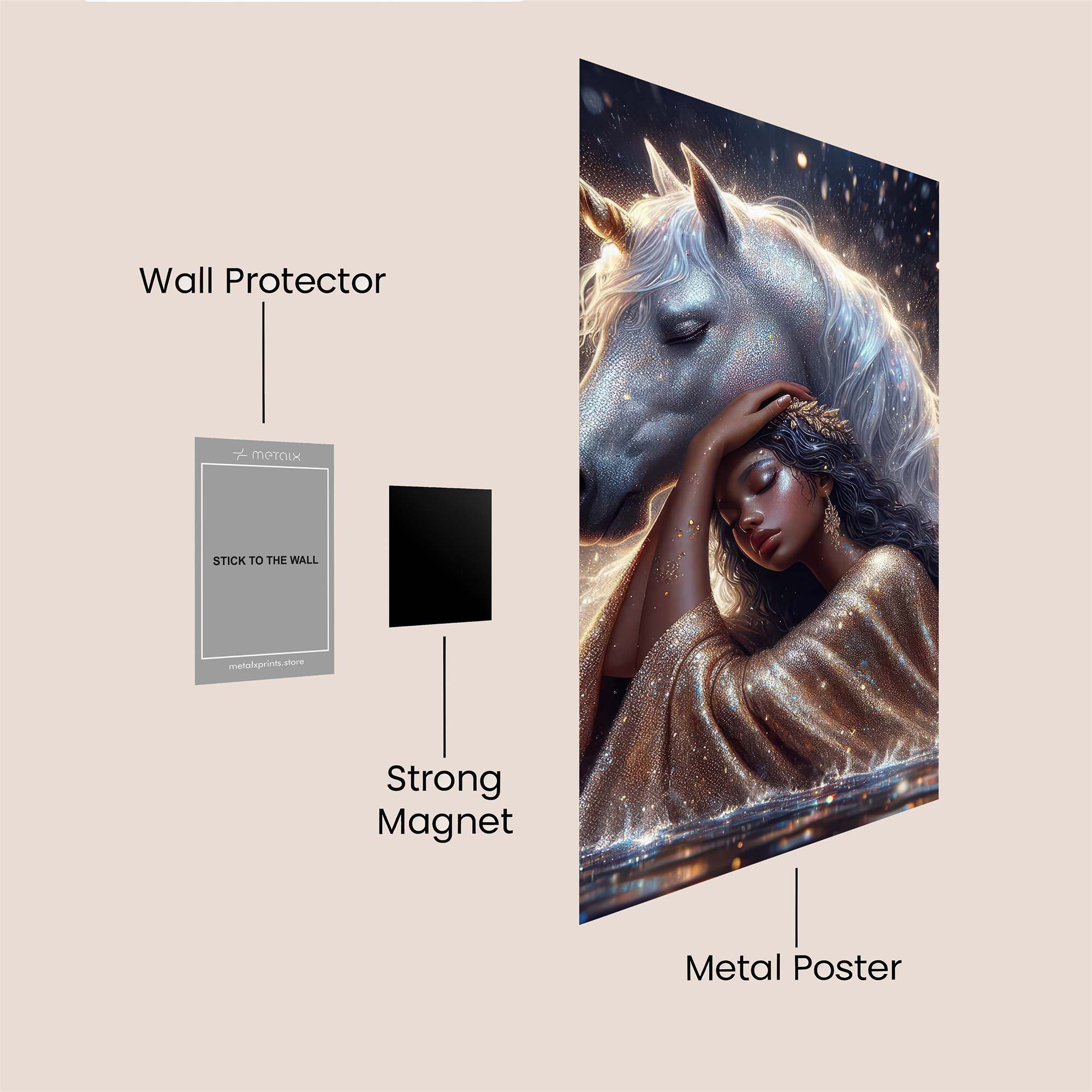 Unicorn Serenity Safe Wall Magnetic / M