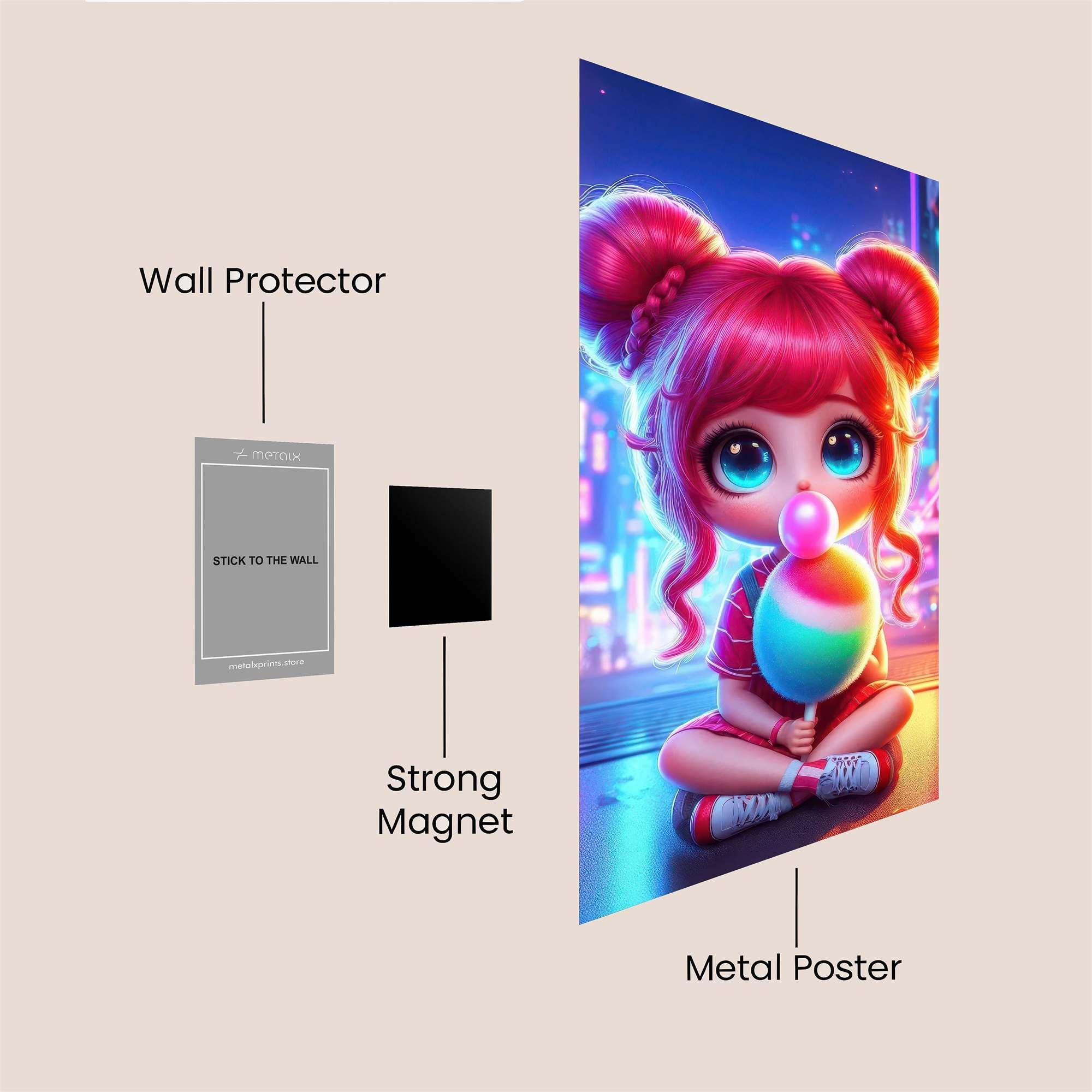 Neon Delight Safe Wall Magnetic / M