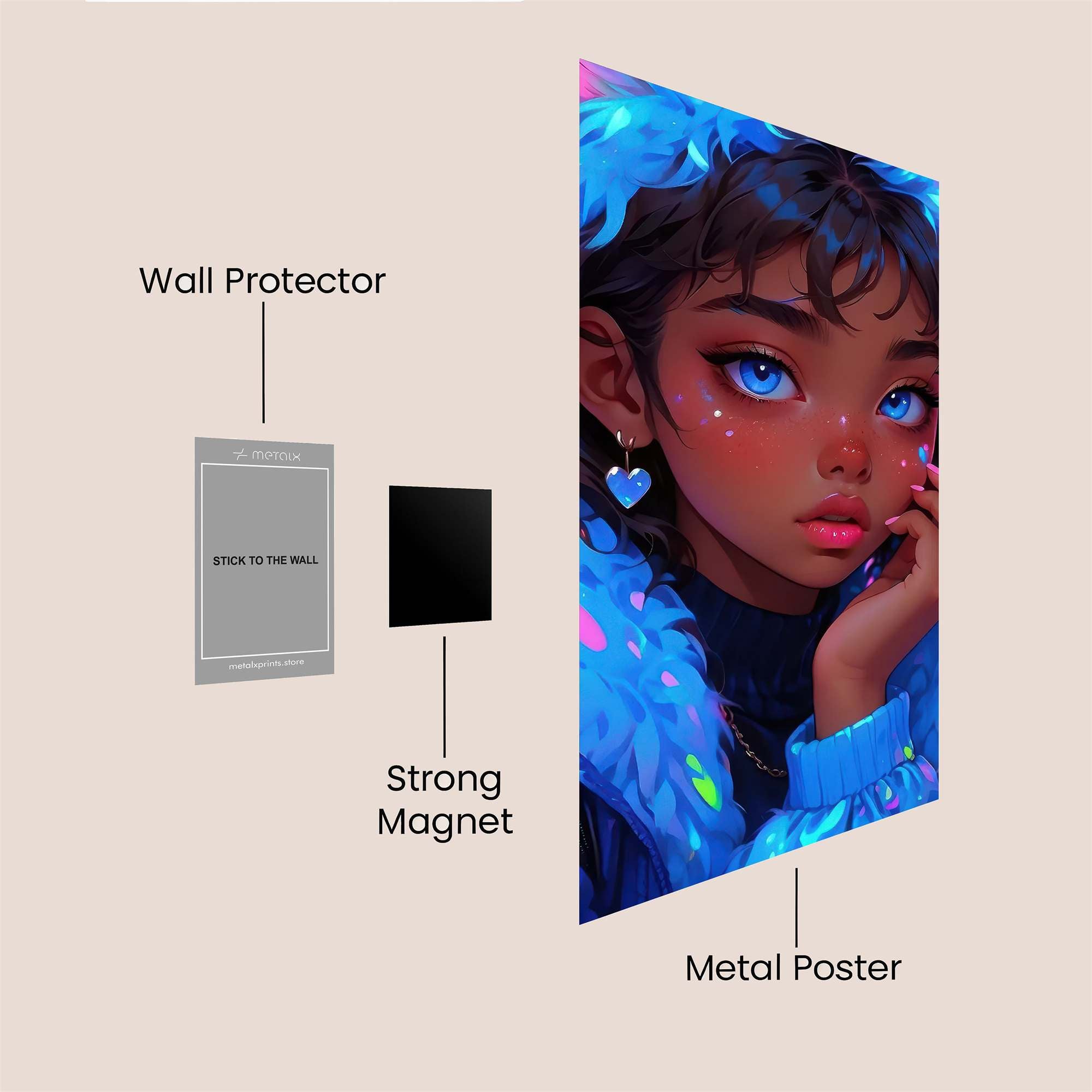 FrostyWhimsy Safe Wall Magnetic / M