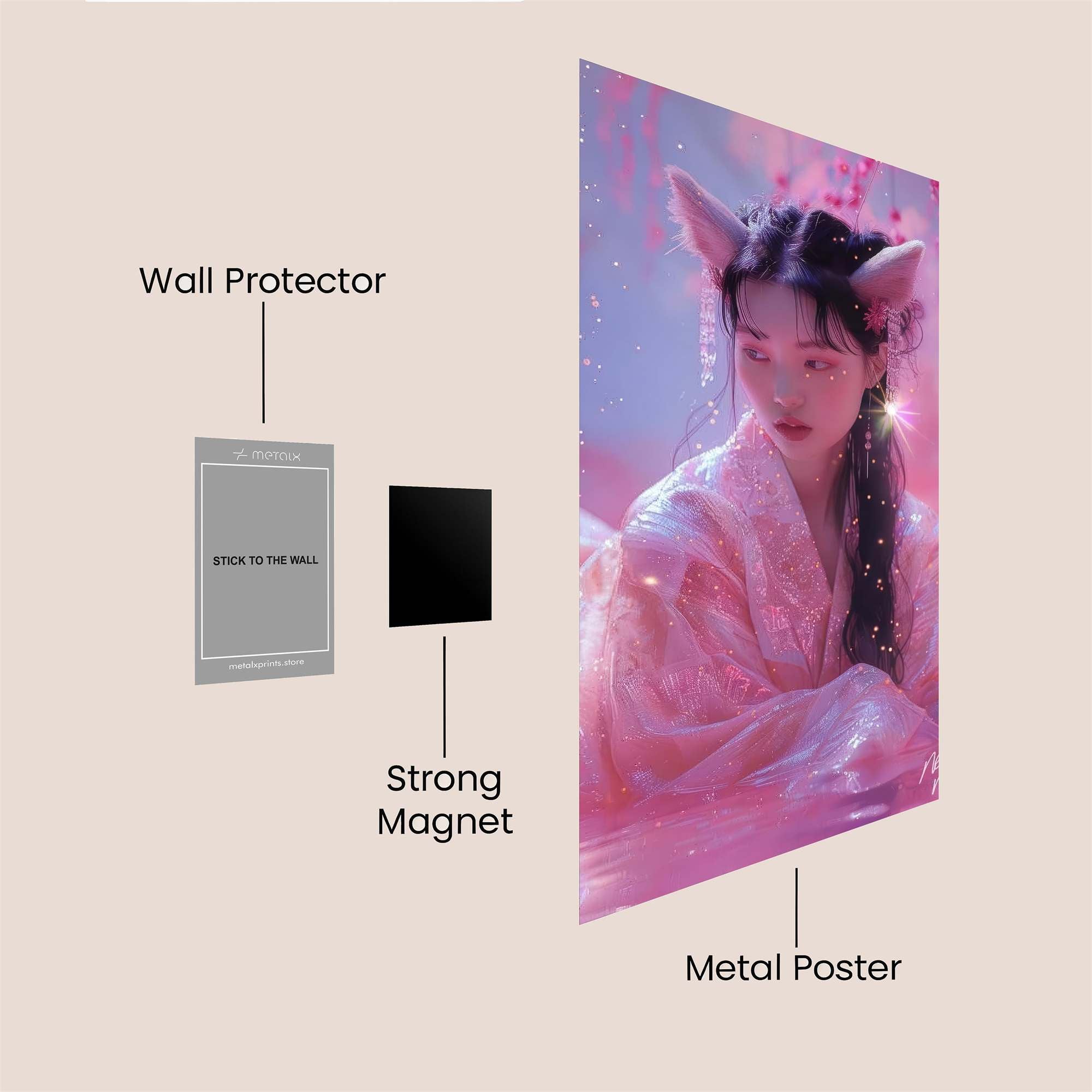 Floral Romance Safe Wall Magnetic / M