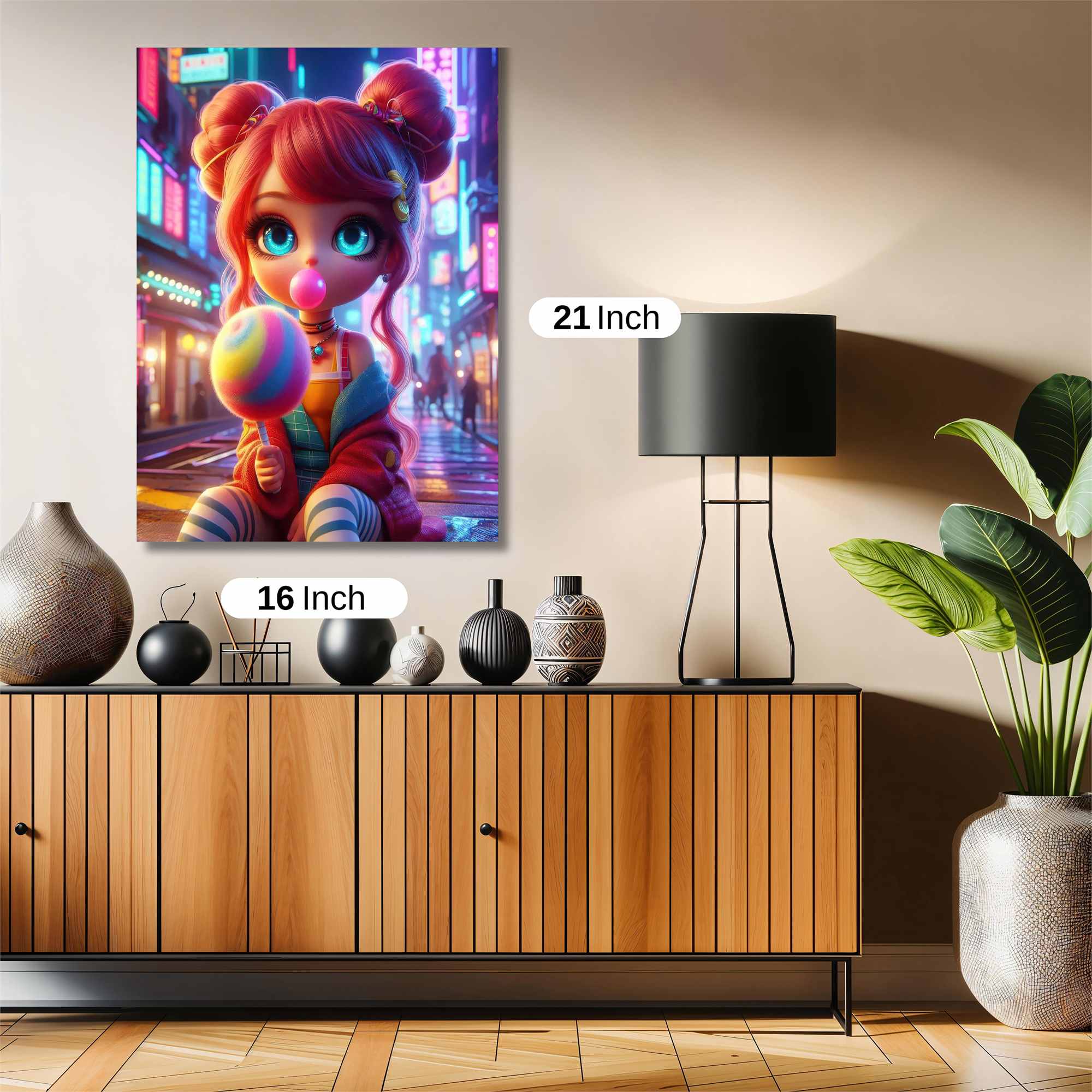 Neon Whimsy Safe Wall Magnetic / M