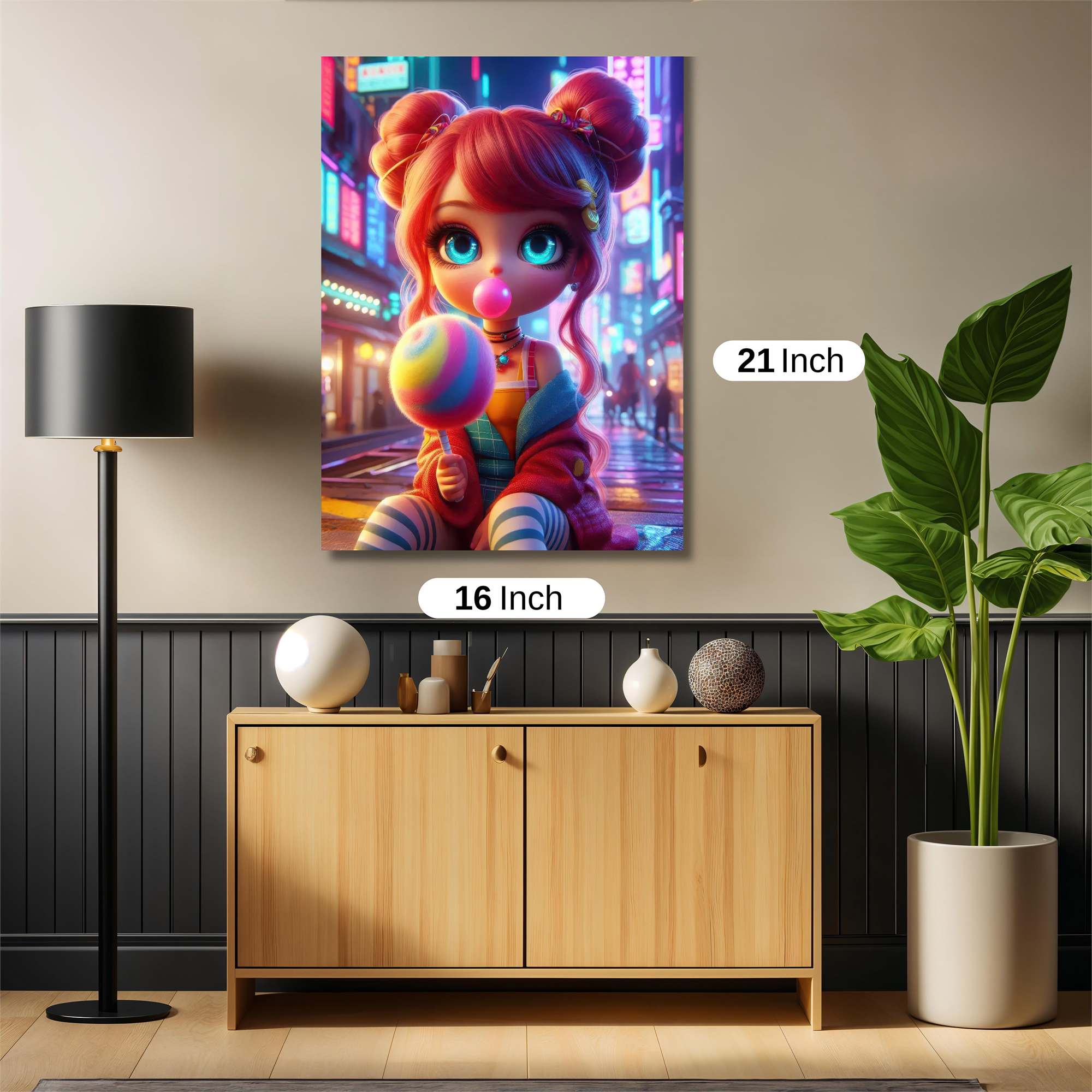 Neon Whimsy Safe Wall Magnetic / M