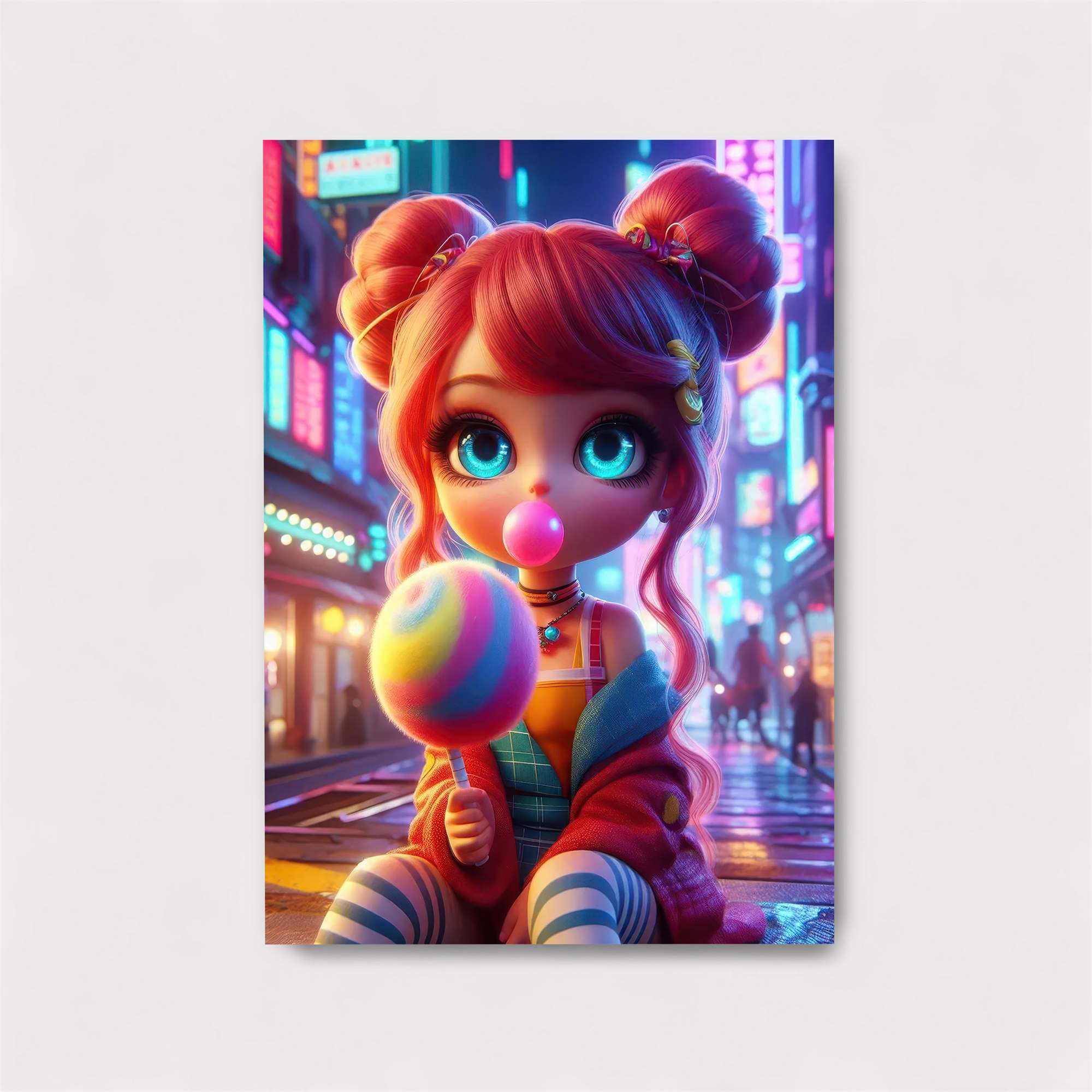 Neon Whimsy Safe Wall Magnetic / M