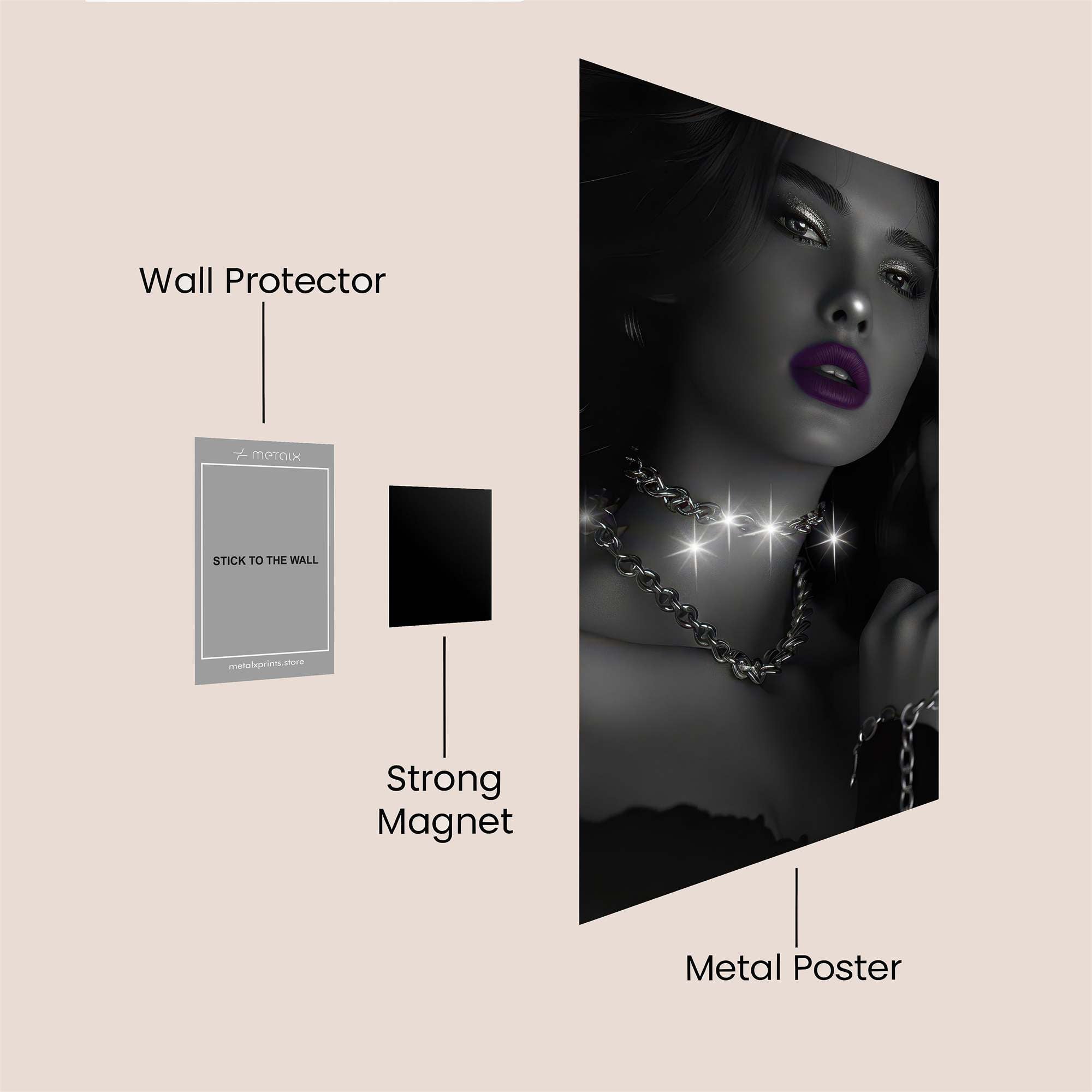 Mystic Elegance Safe Wall Magnetic / M