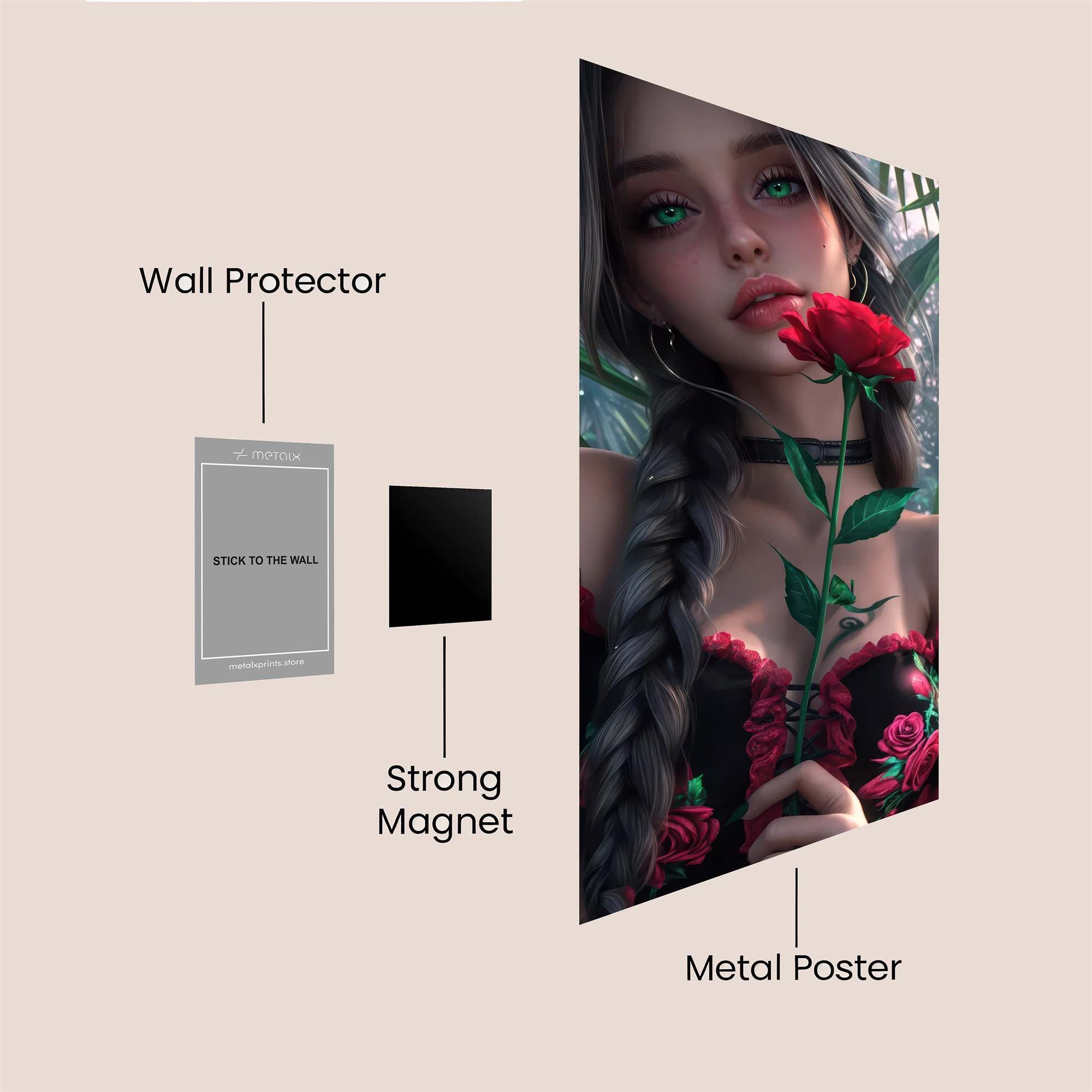 Rose Enchantress Safe Wall Magnetic / M