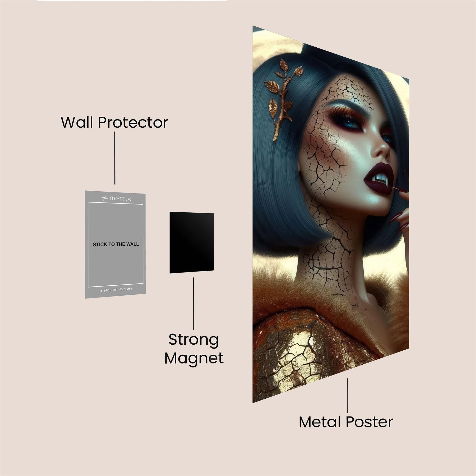Moonlit Enigma Safe Wall Magnetic / M