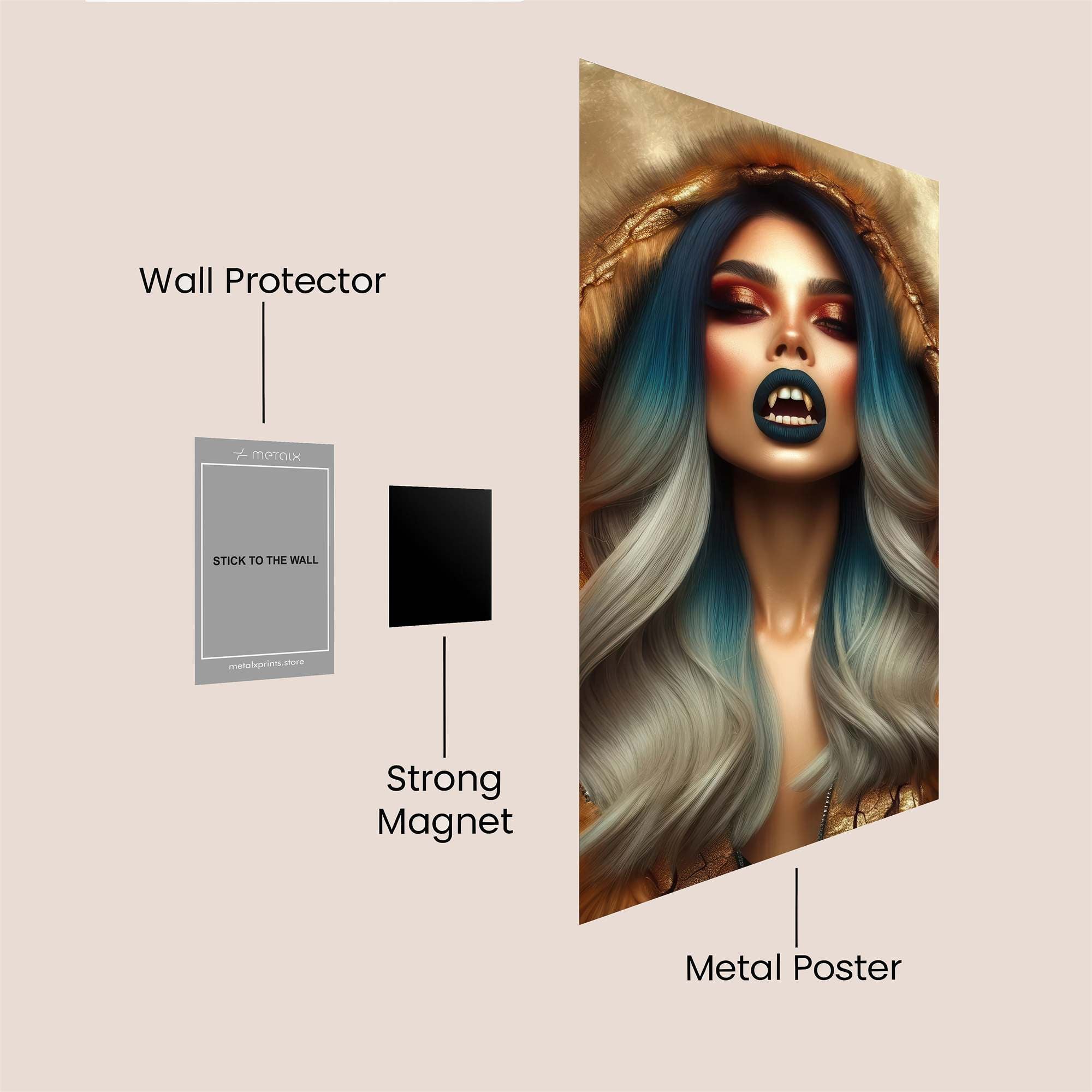 Moon Enchantress Safe Wall Magnetic / M