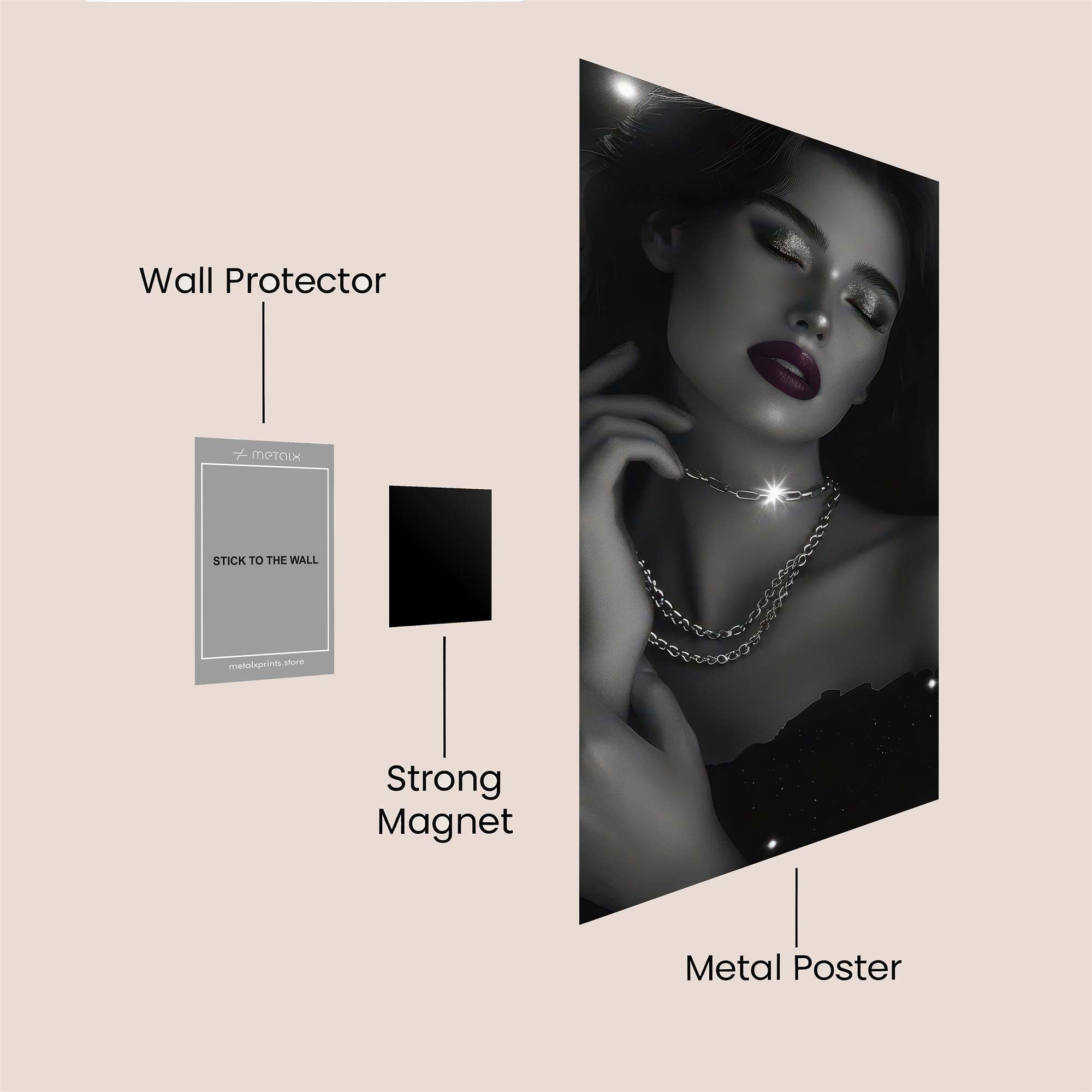 Starlit Elegance Safe Wall Magnetic / M