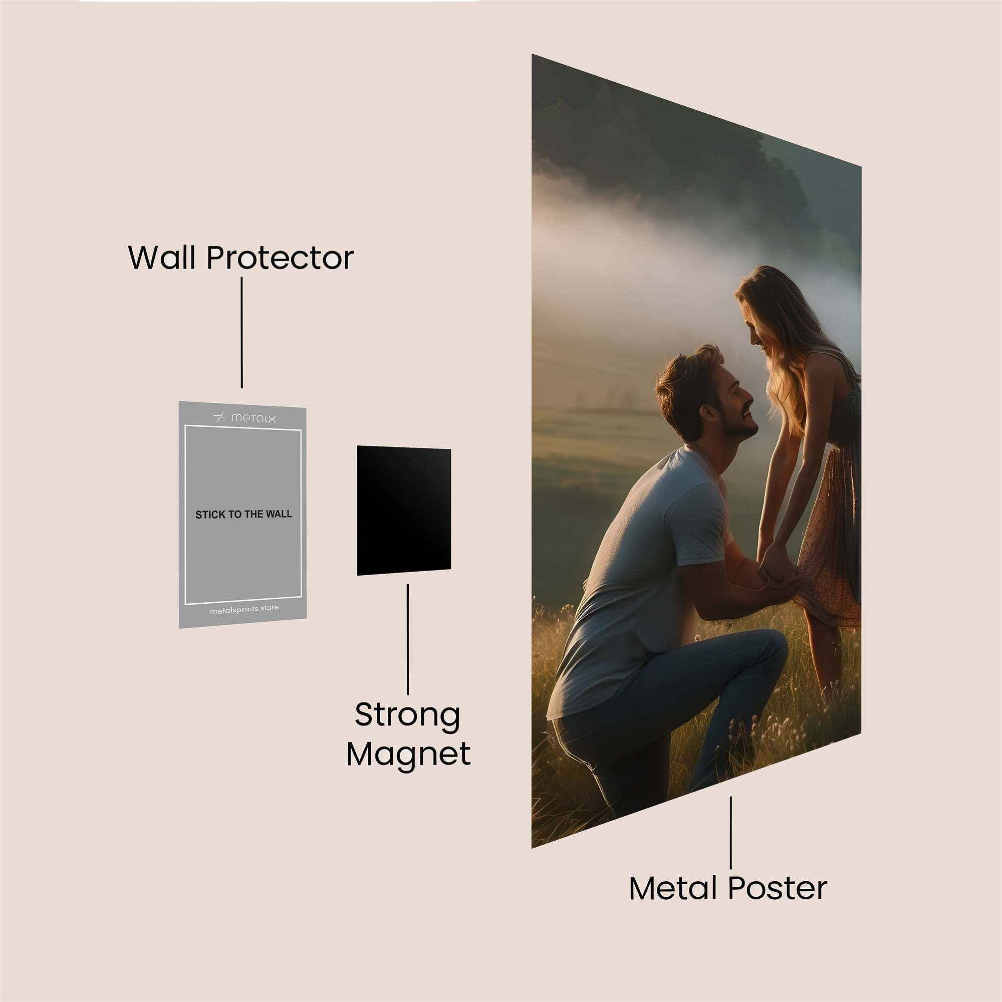 Love Whisper Safe Wall Magnetic / M