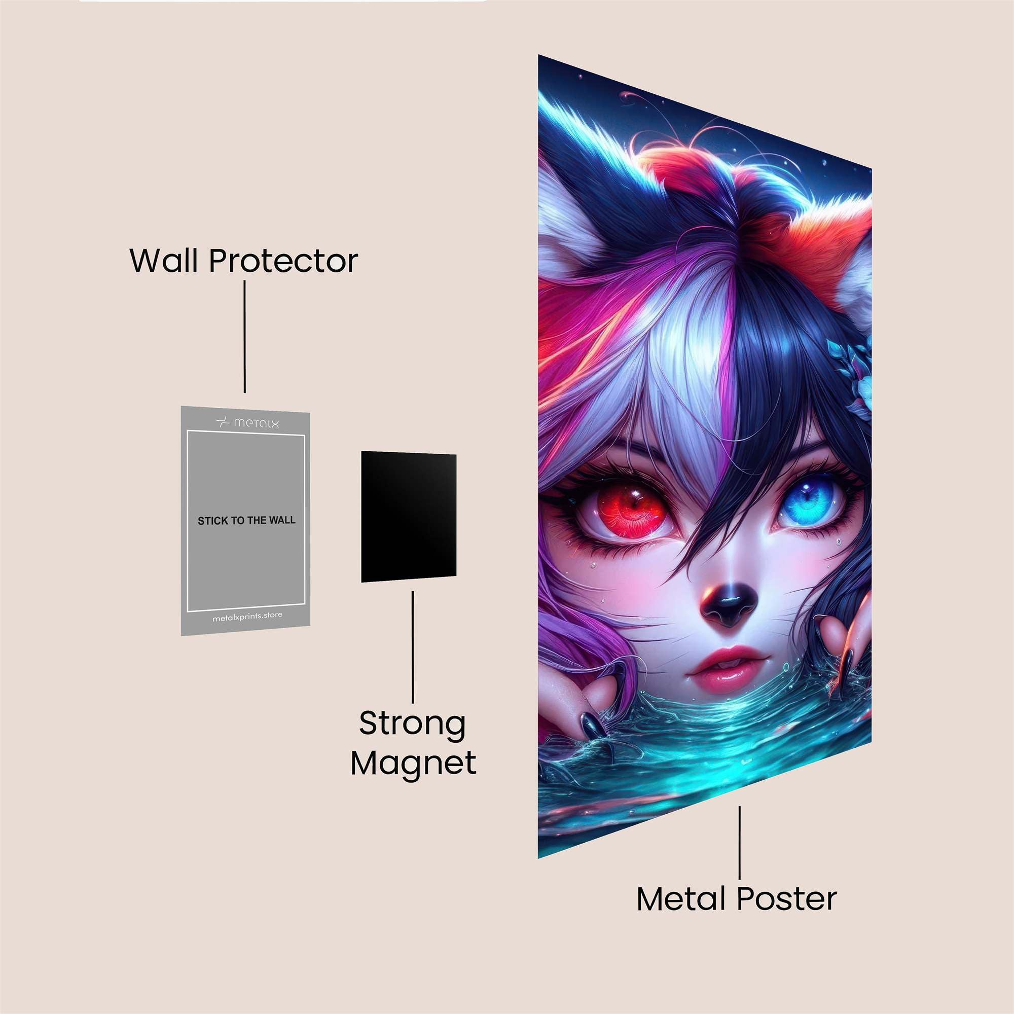 FelineDuality Safe Wall Magnetic / M