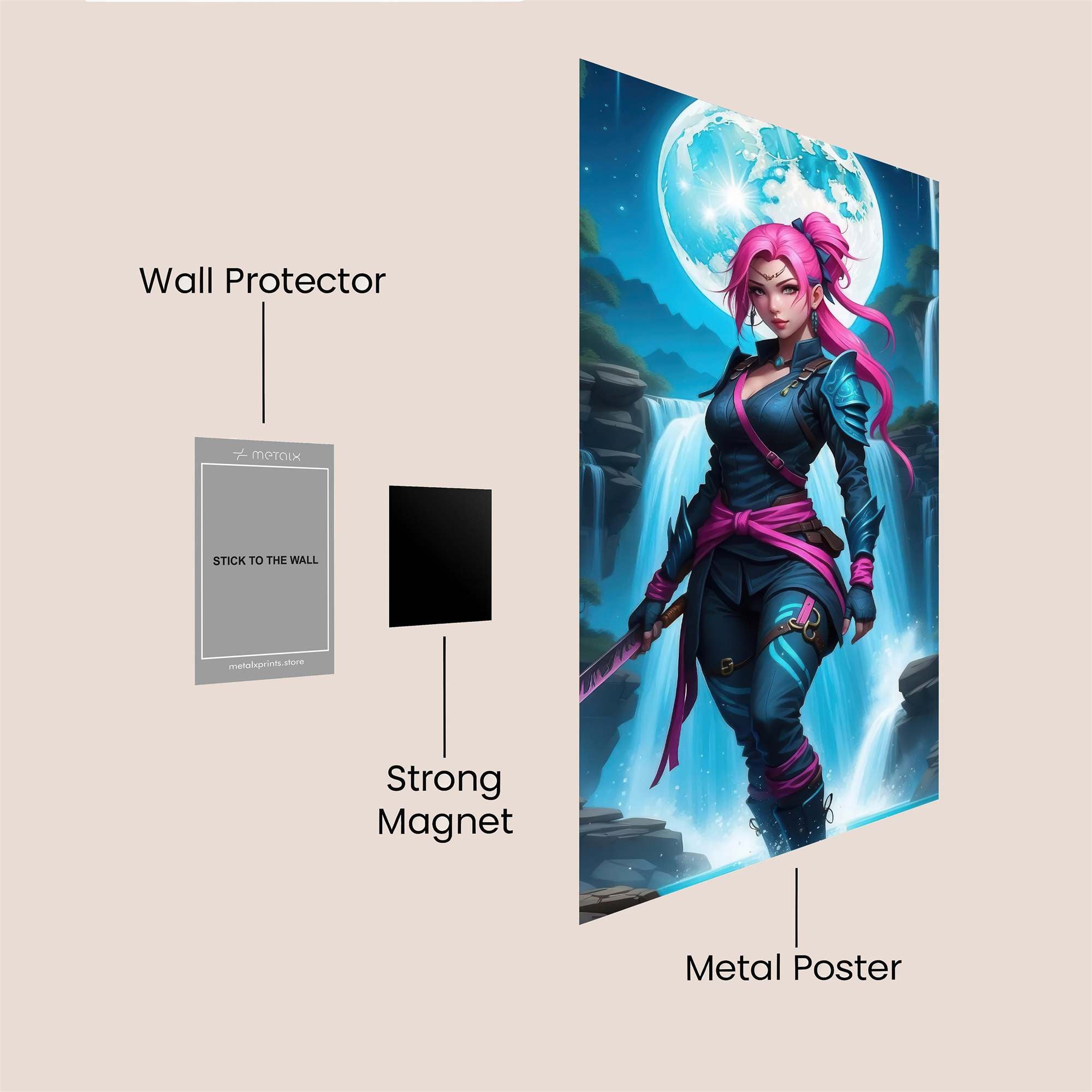 Lunar Warrior Safe Wall Magnetic / M