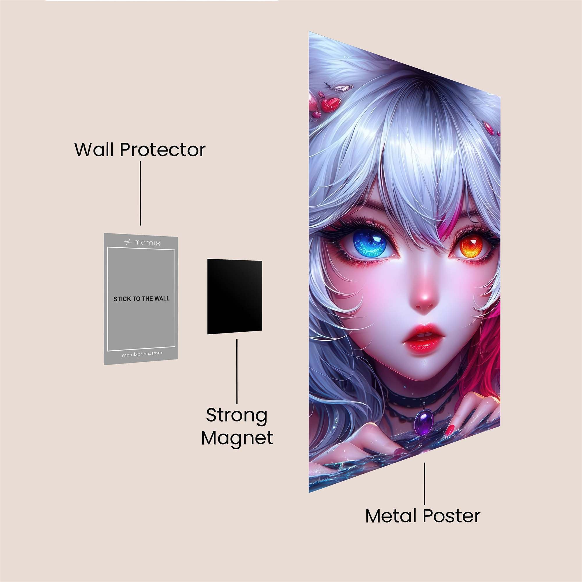 Feline Enigma Safe Wall Magnetic / M