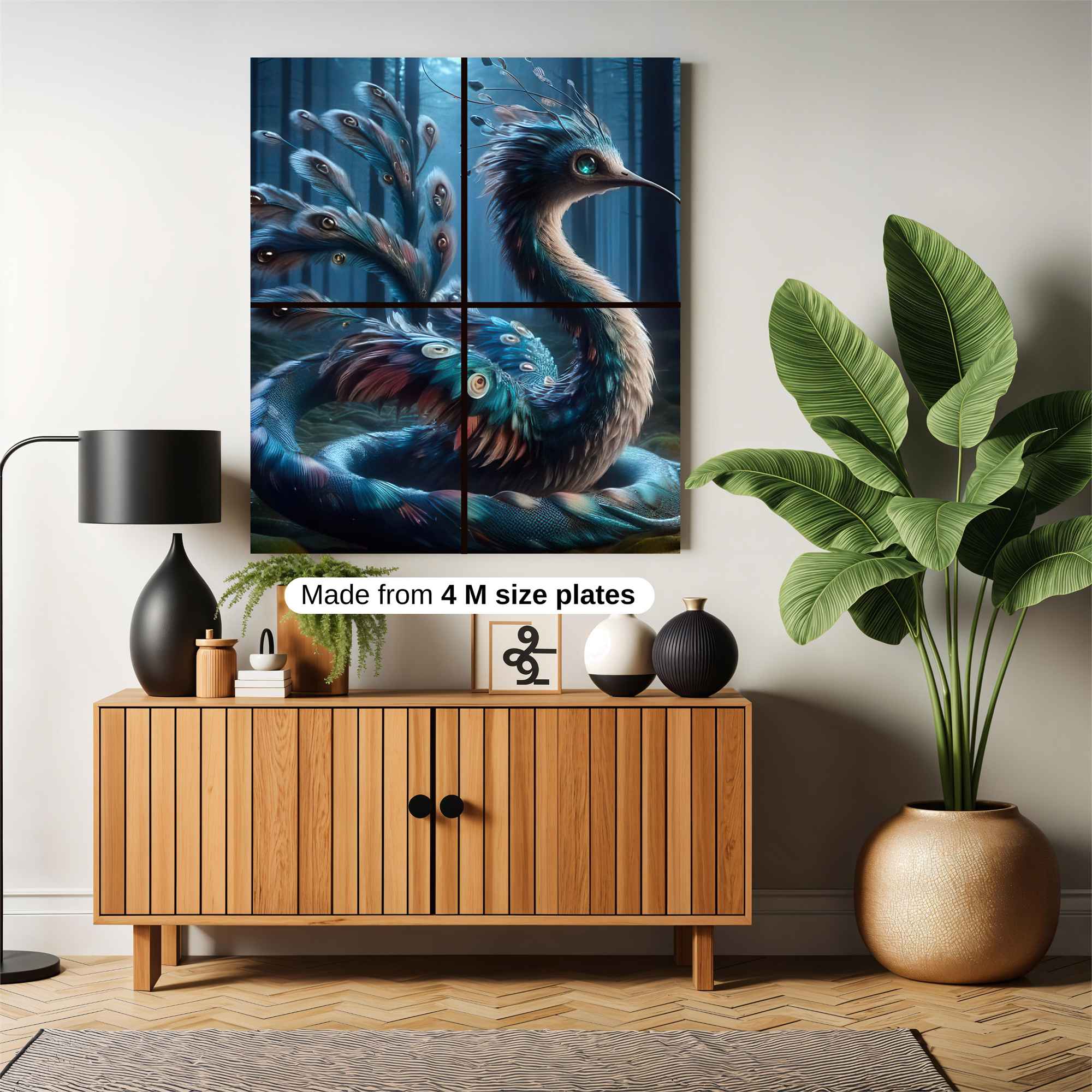 Peacock Enigma Safe Wall Magnetic / M