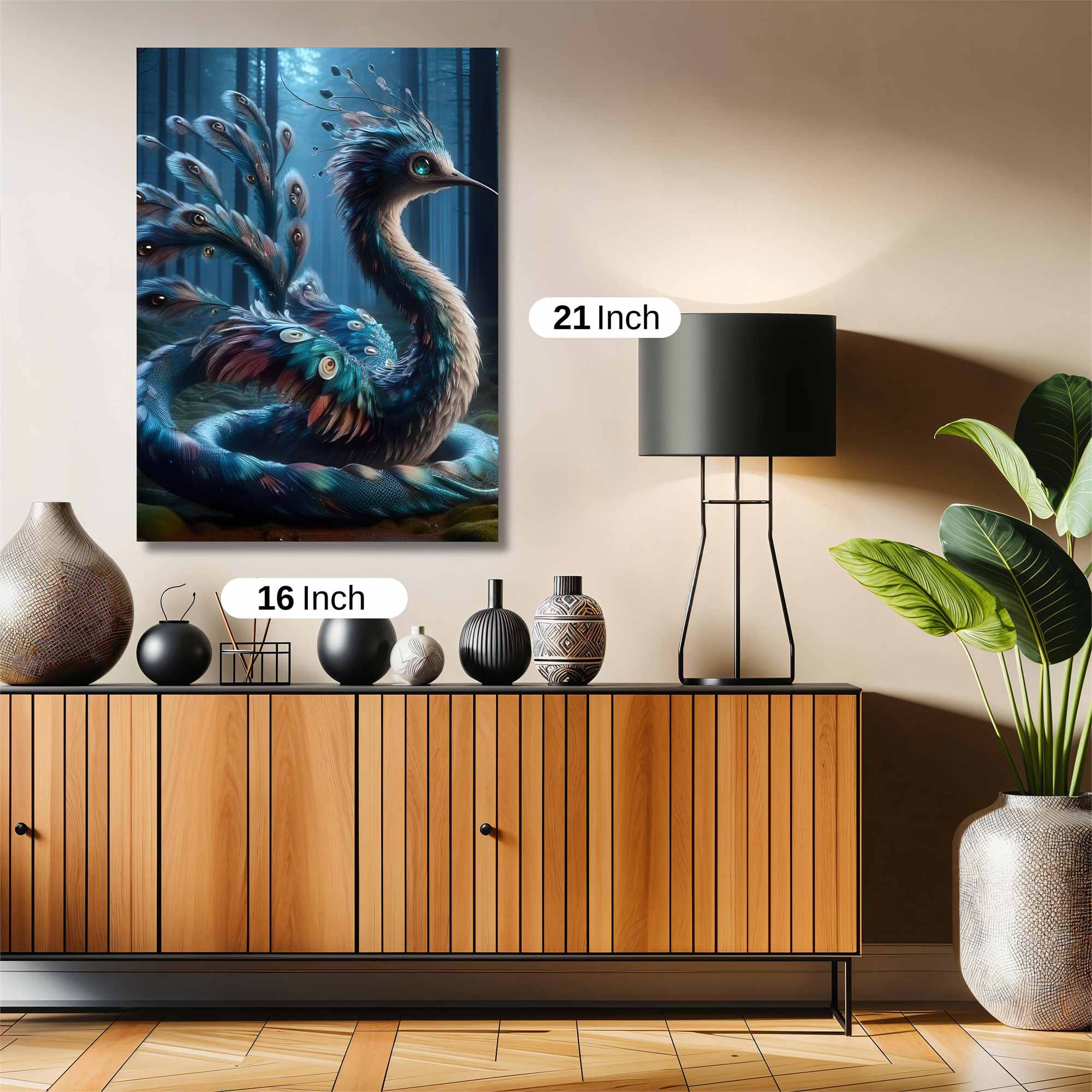 Peacock Enigma Safe Wall Magnetic / M