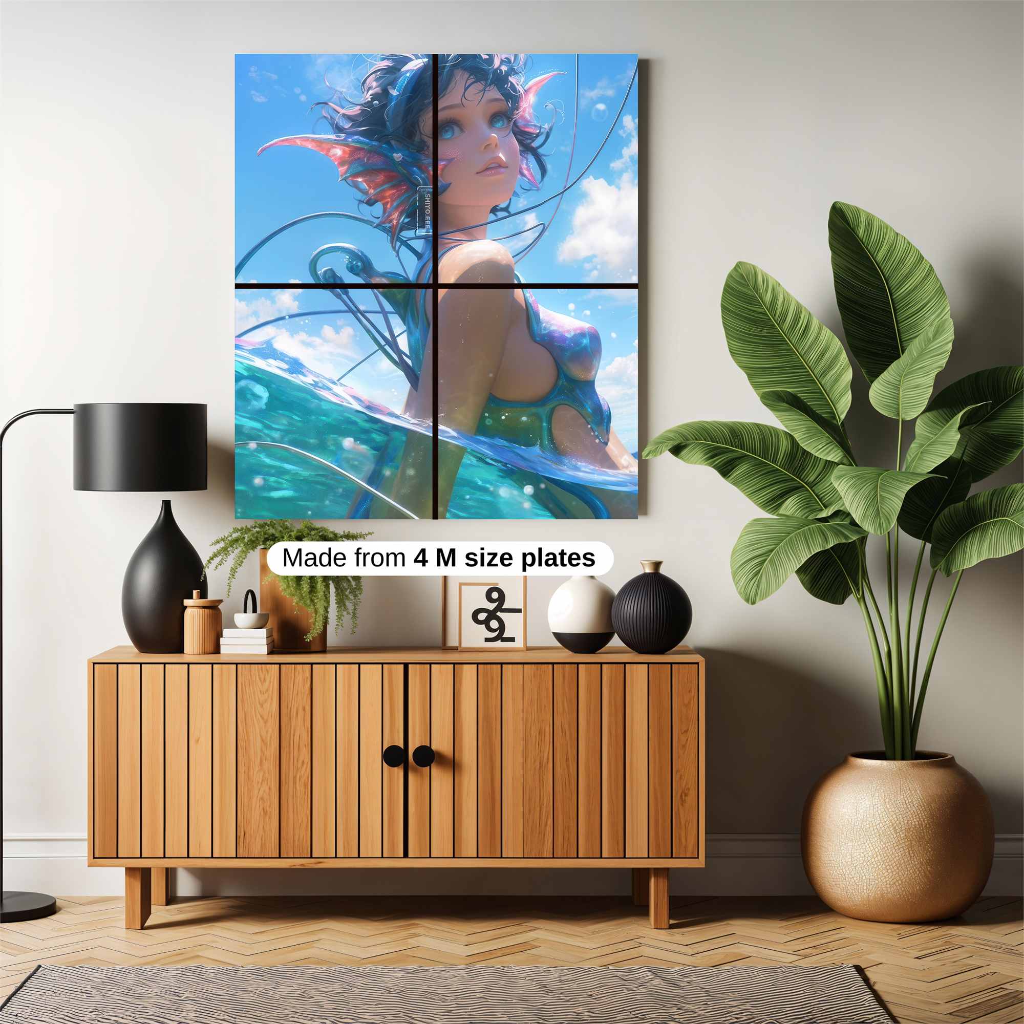 Mermaid Serenity Safe Wall Magnetic / M