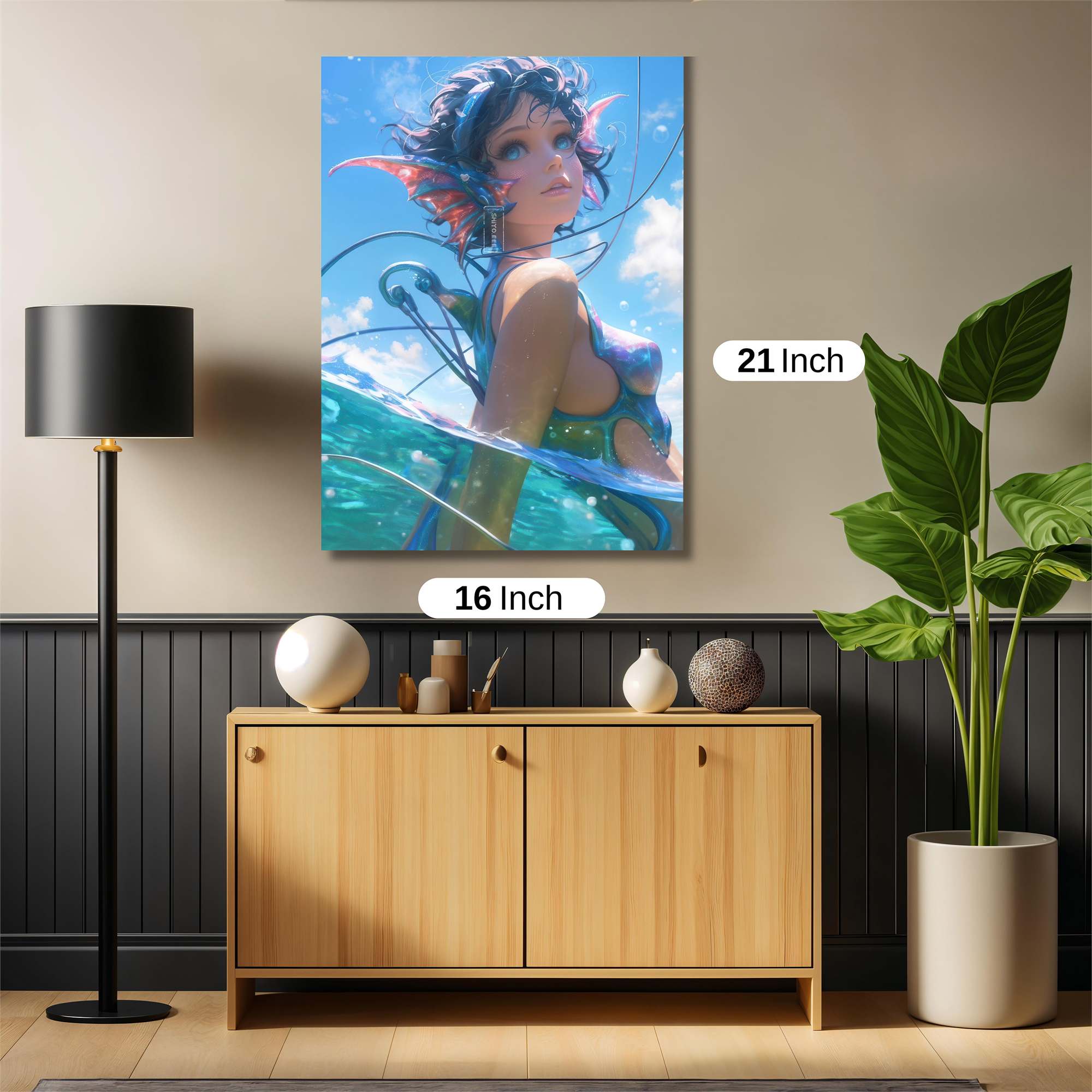 Mermaid Serenity Safe Wall Magnetic / M
