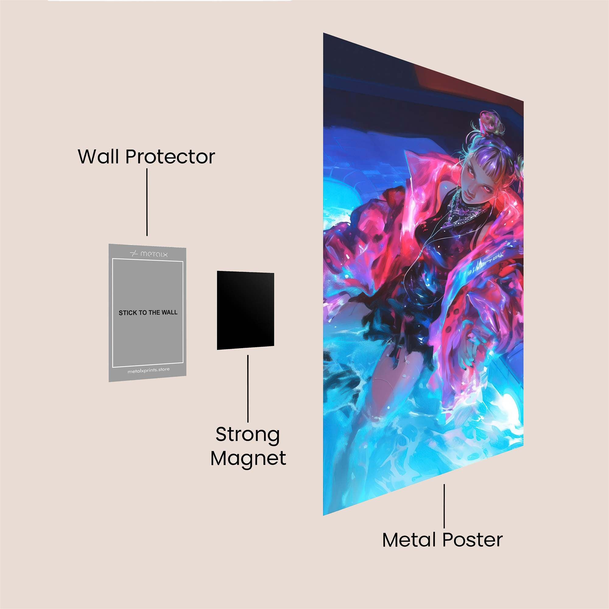 Neon Dream Safe Wall Magnetic / M