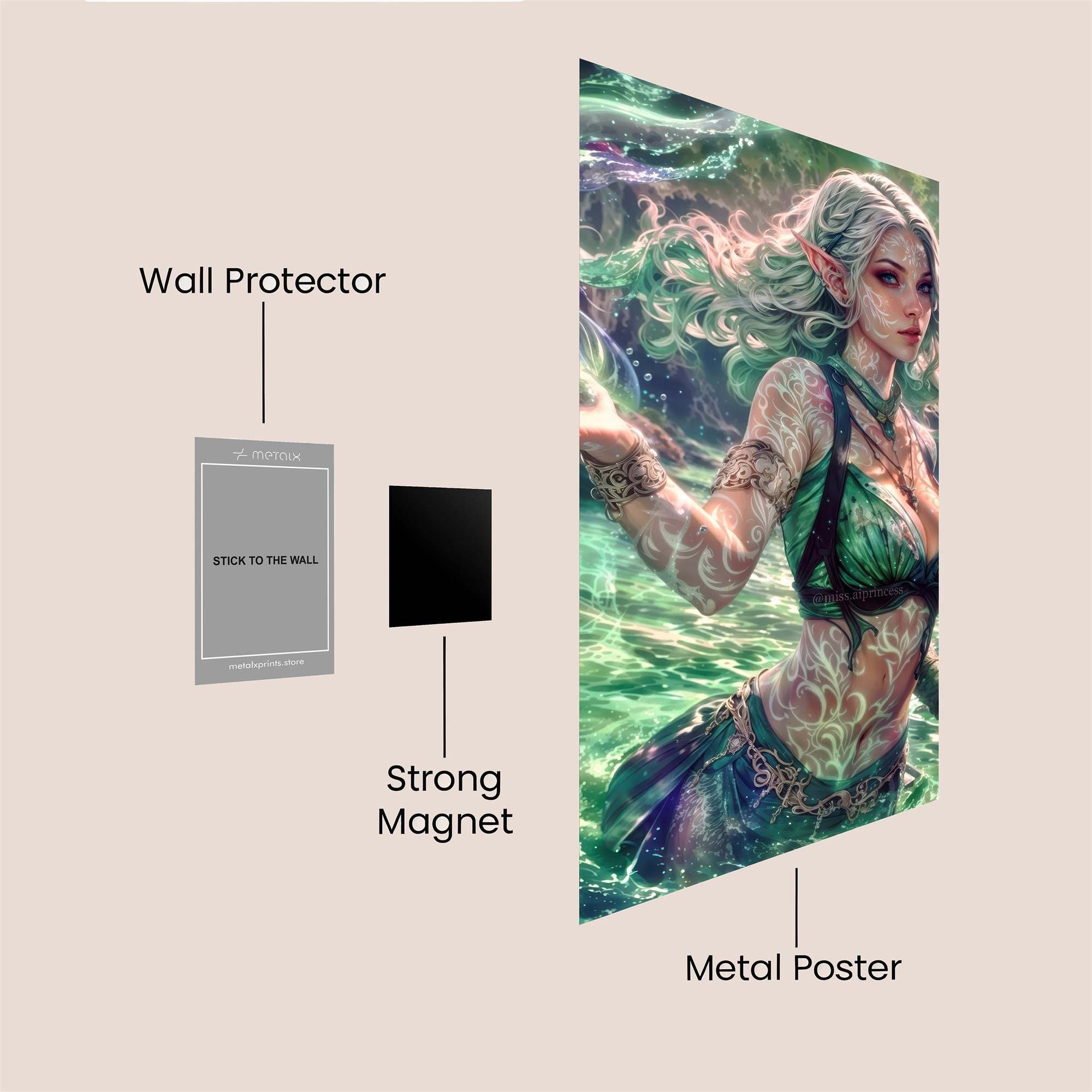 Elf Enchantress Safe Wall Magnetic / M