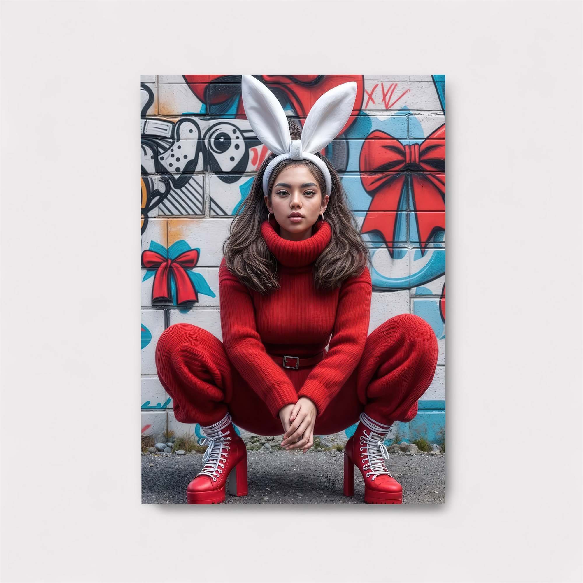 Bunny Playful Safe Wall Magnetic / M
