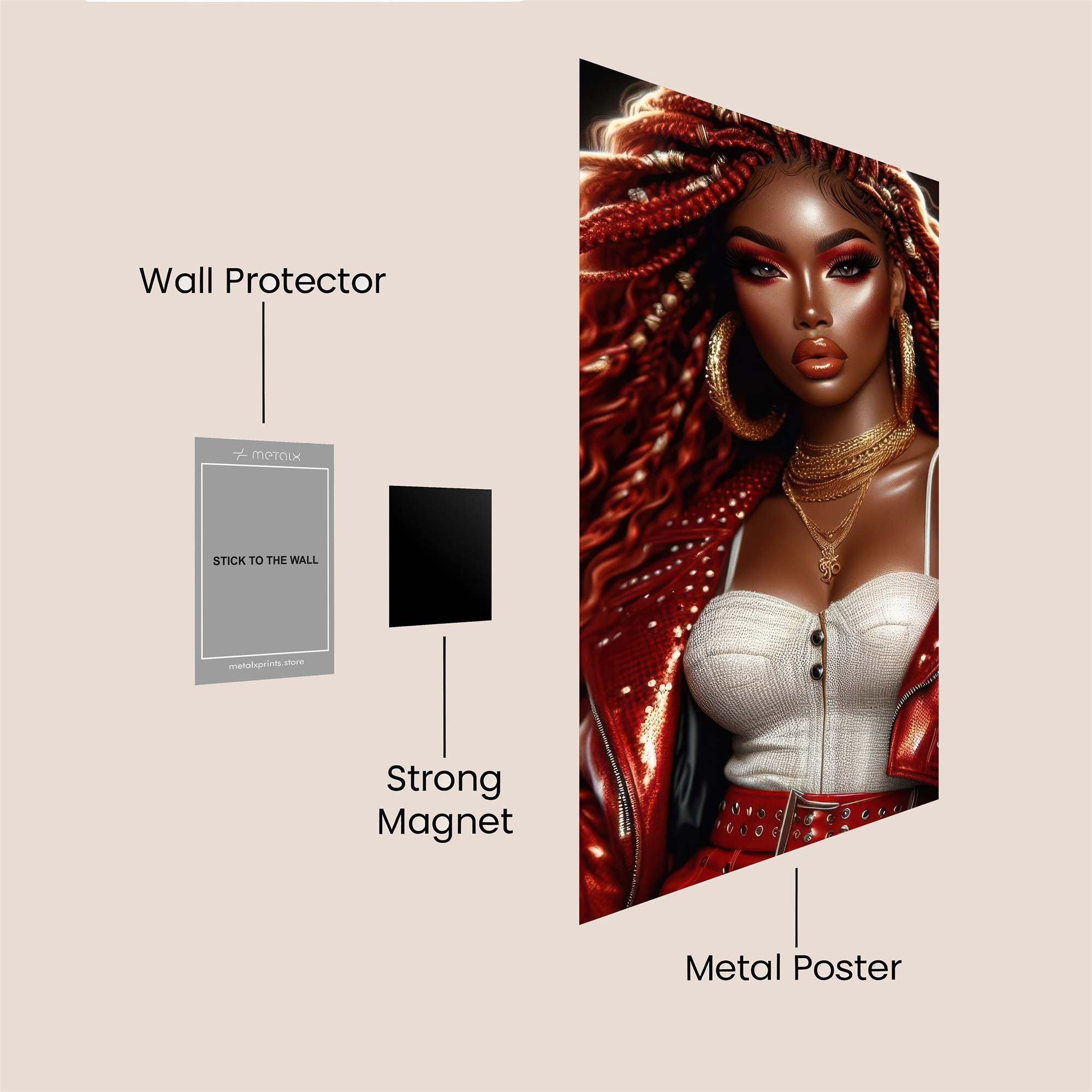 Vixen Radiance Safe Wall Magnetic / M