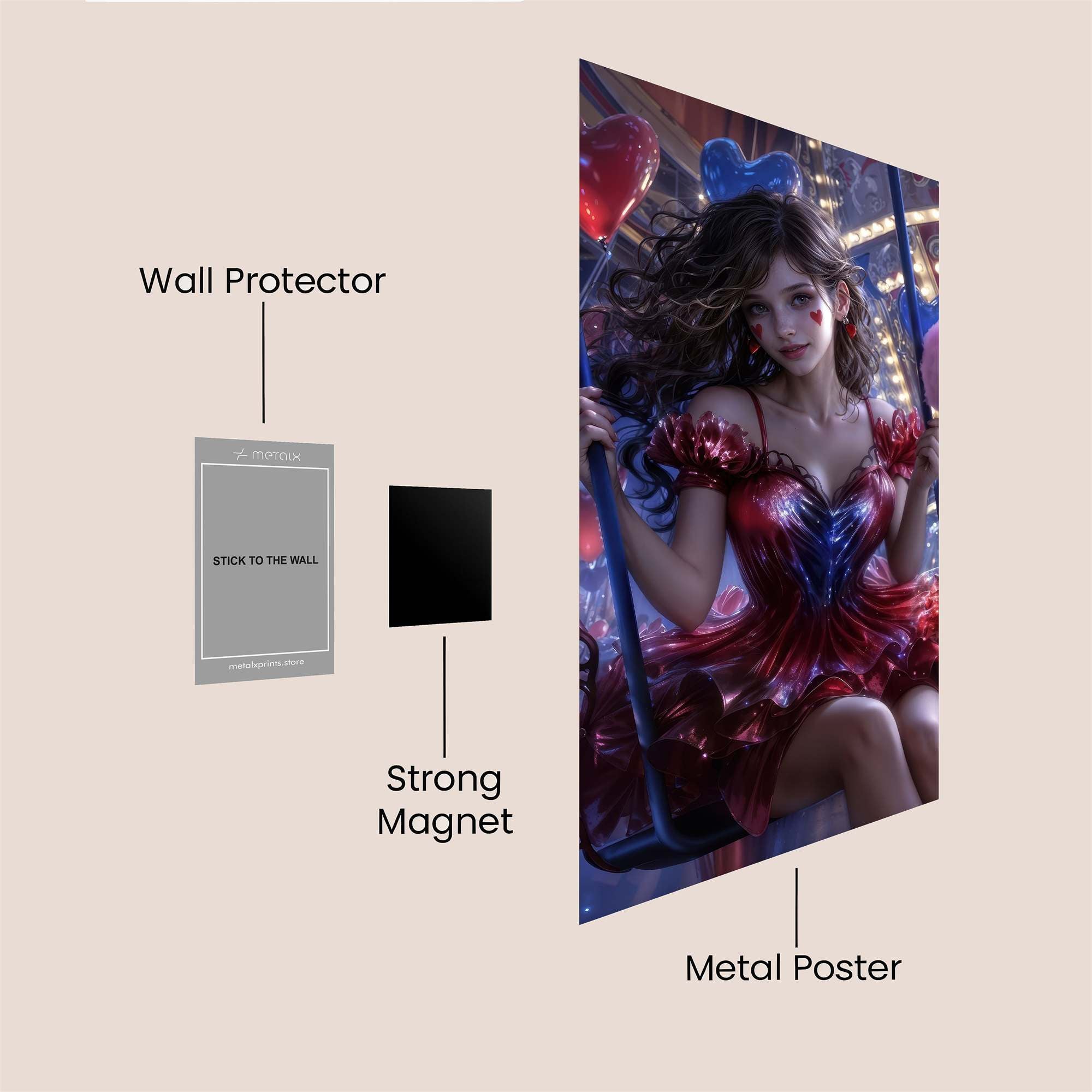 Carnival Whimsy Safe Wall Magnetic / M