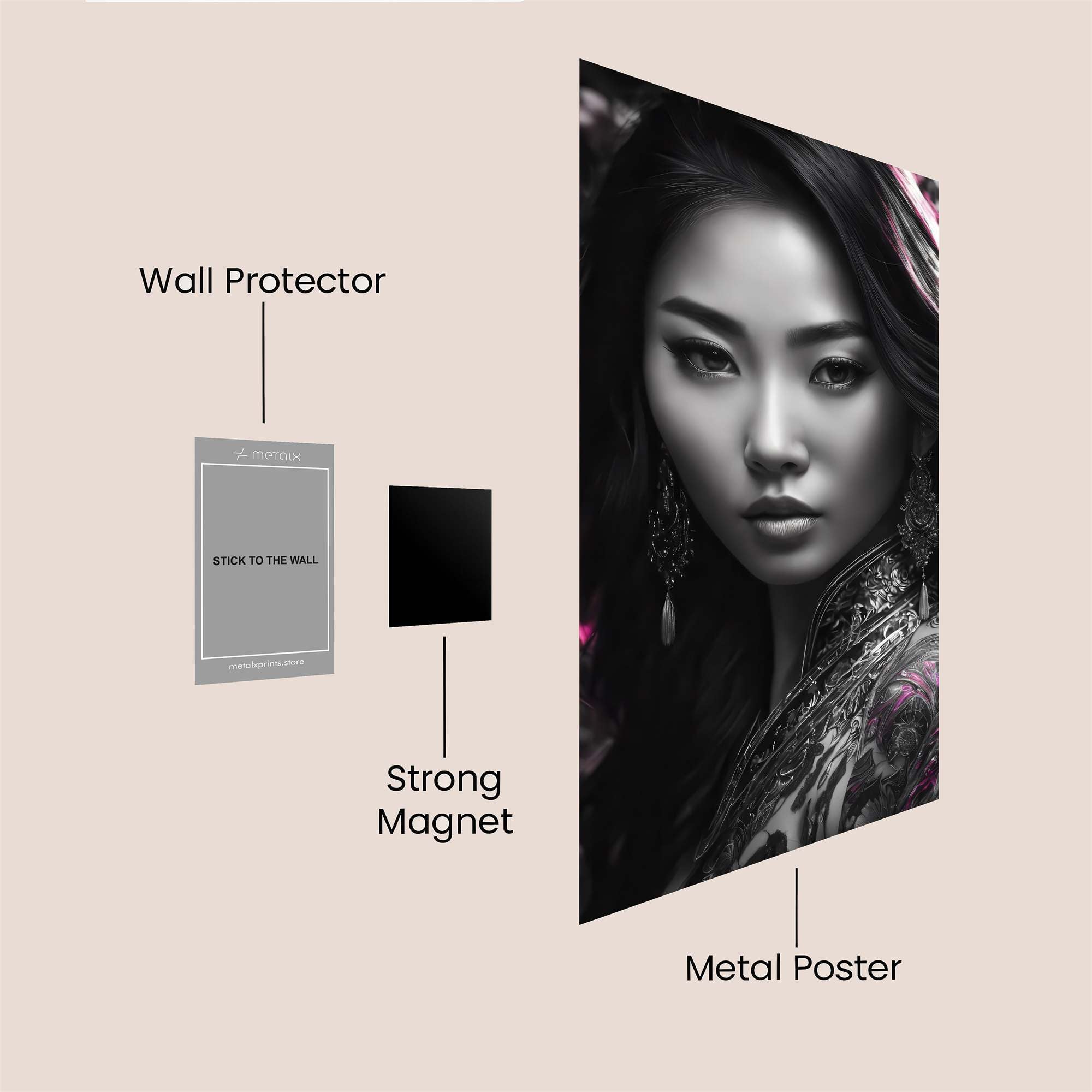Mystical Elegance Safe Wall Magnetic / M