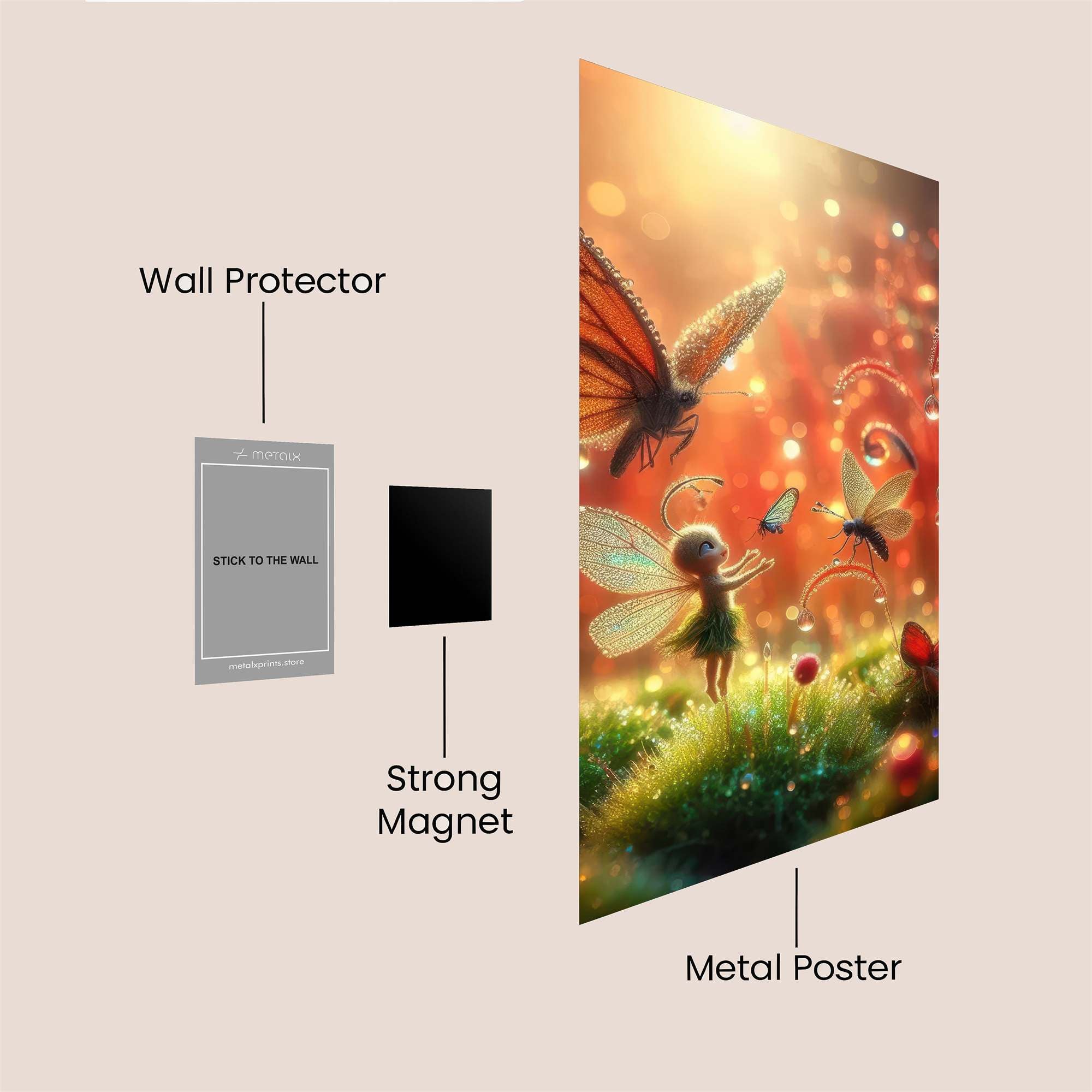 Fairy Whimsy Safe Wall Magnetic / M