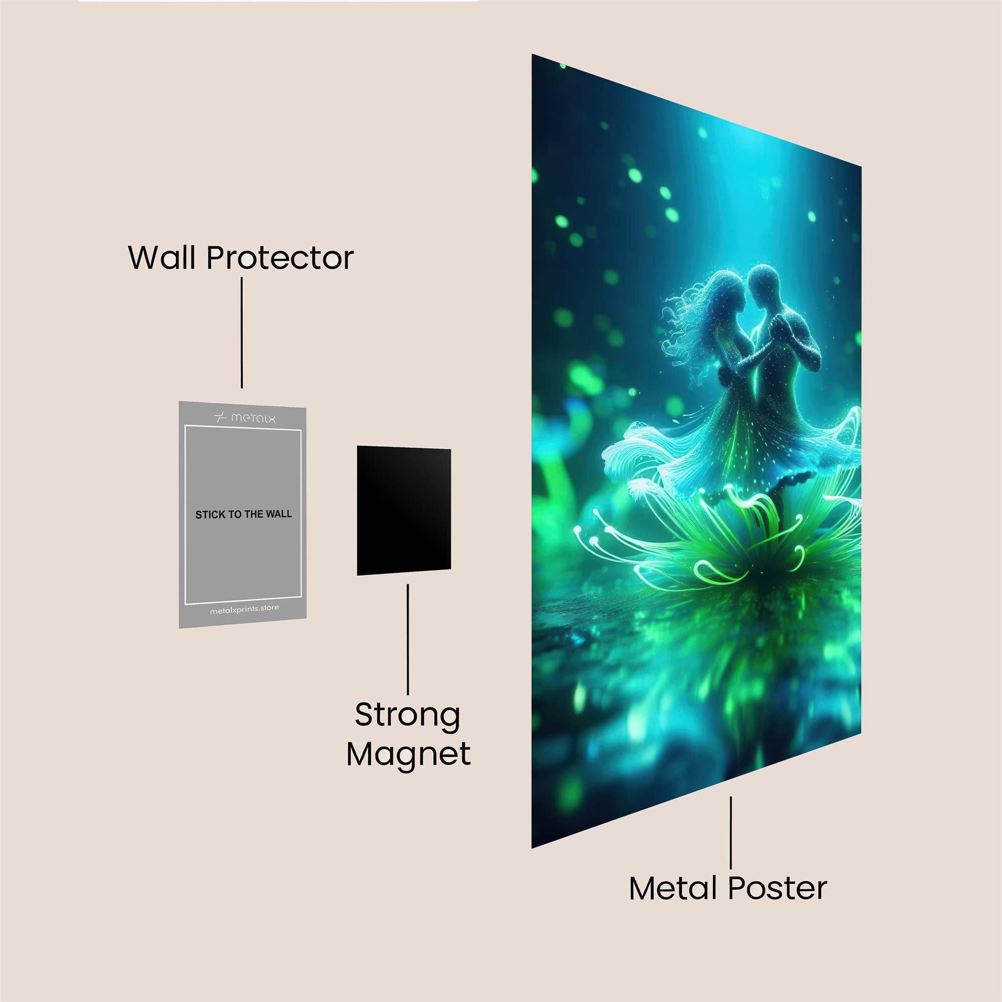 Ethereal Embrace Safe Wall Magnetic / M