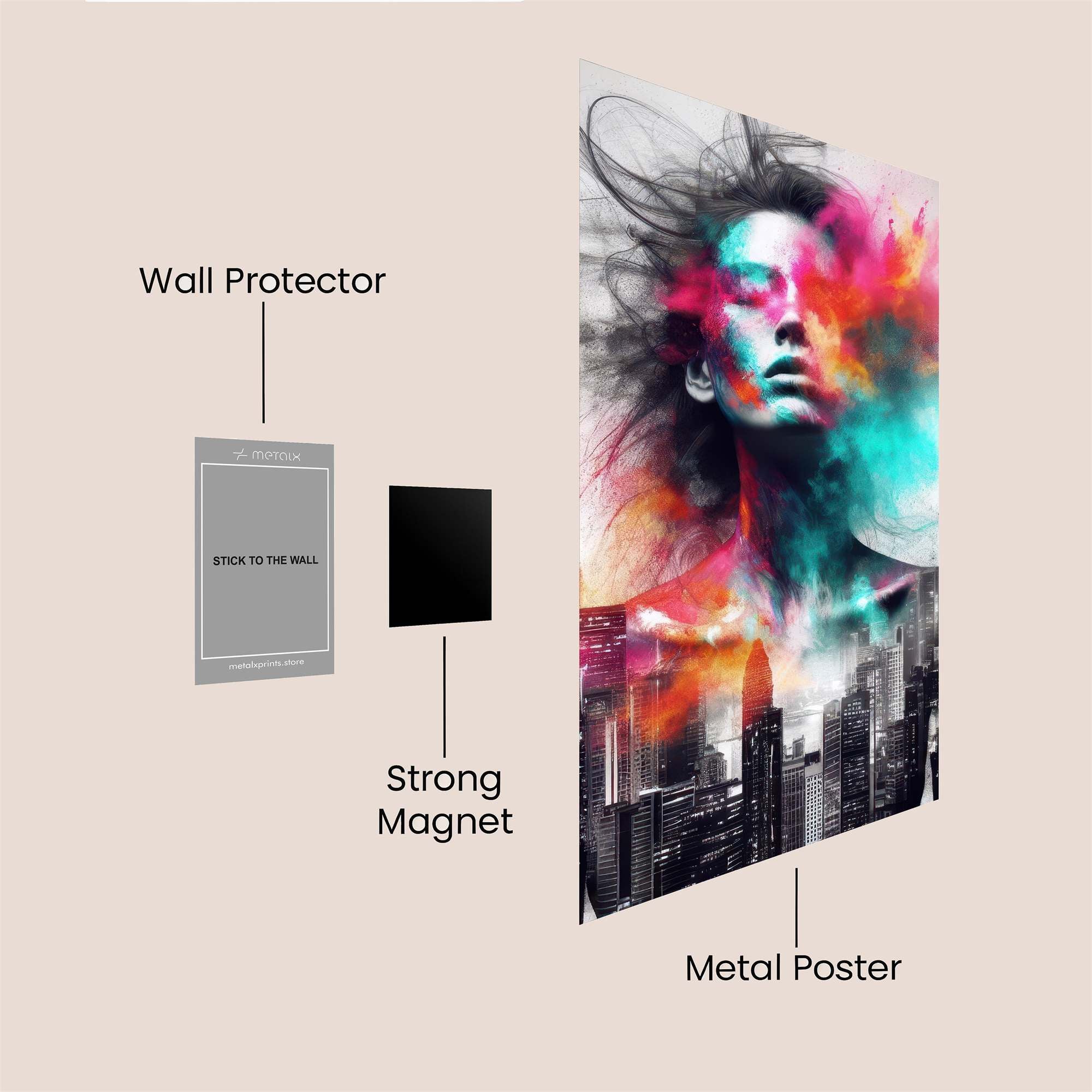 Urban Dreamscape Safe Wall Magnetic / M