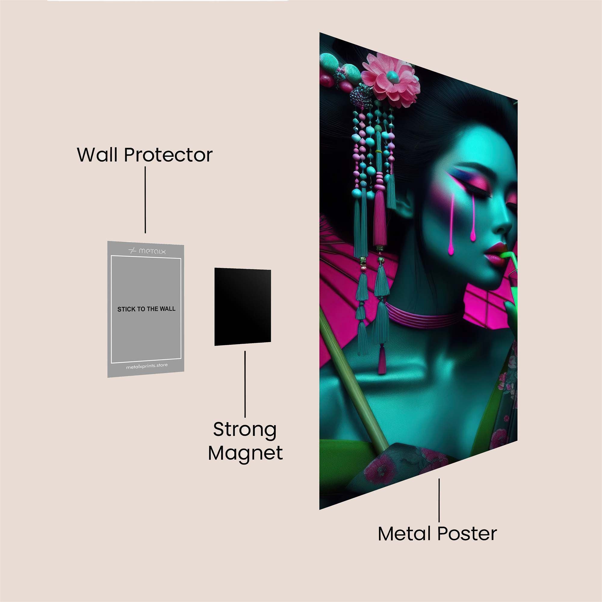 Geisha Glow Safe Wall Magnetic / M