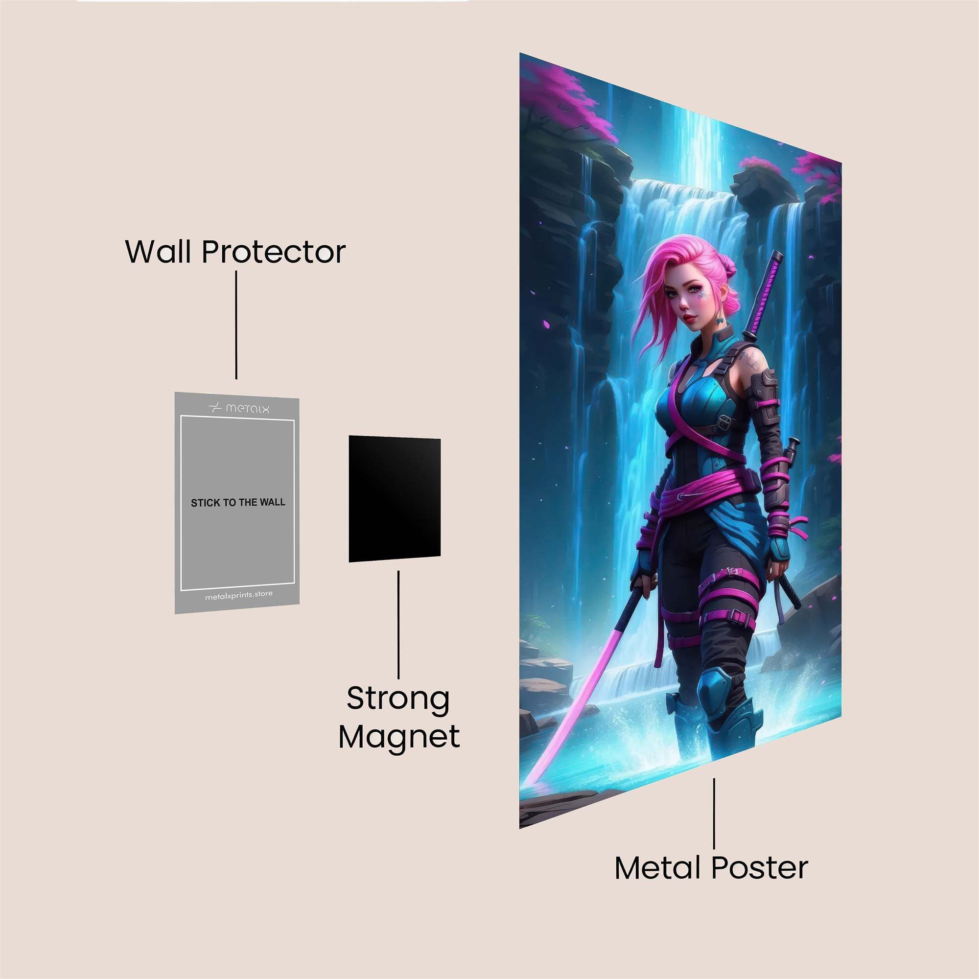 Samurai Serenity Safe Wall Magnetic / M