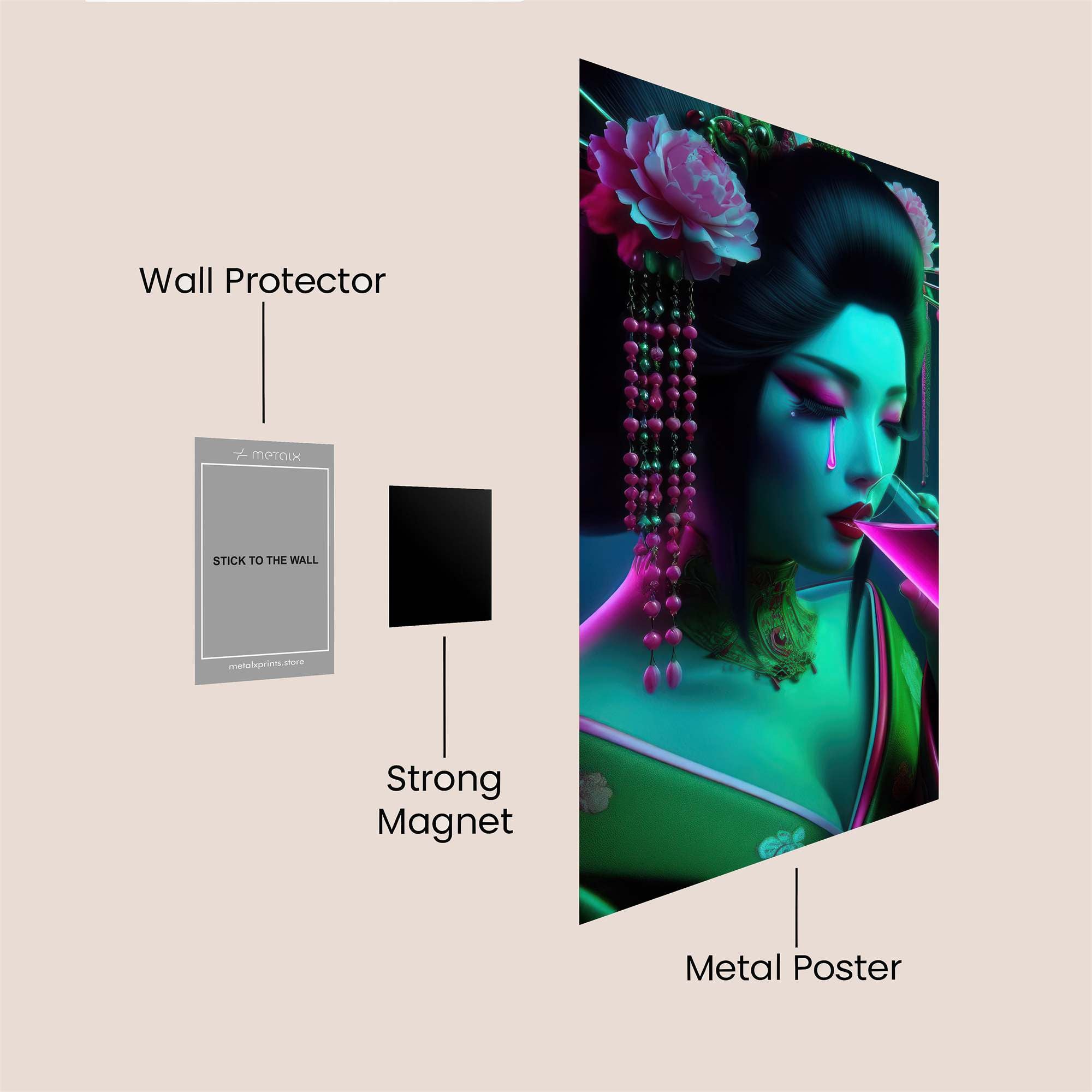 Geisha Glow Safe Wall Magnetic / M