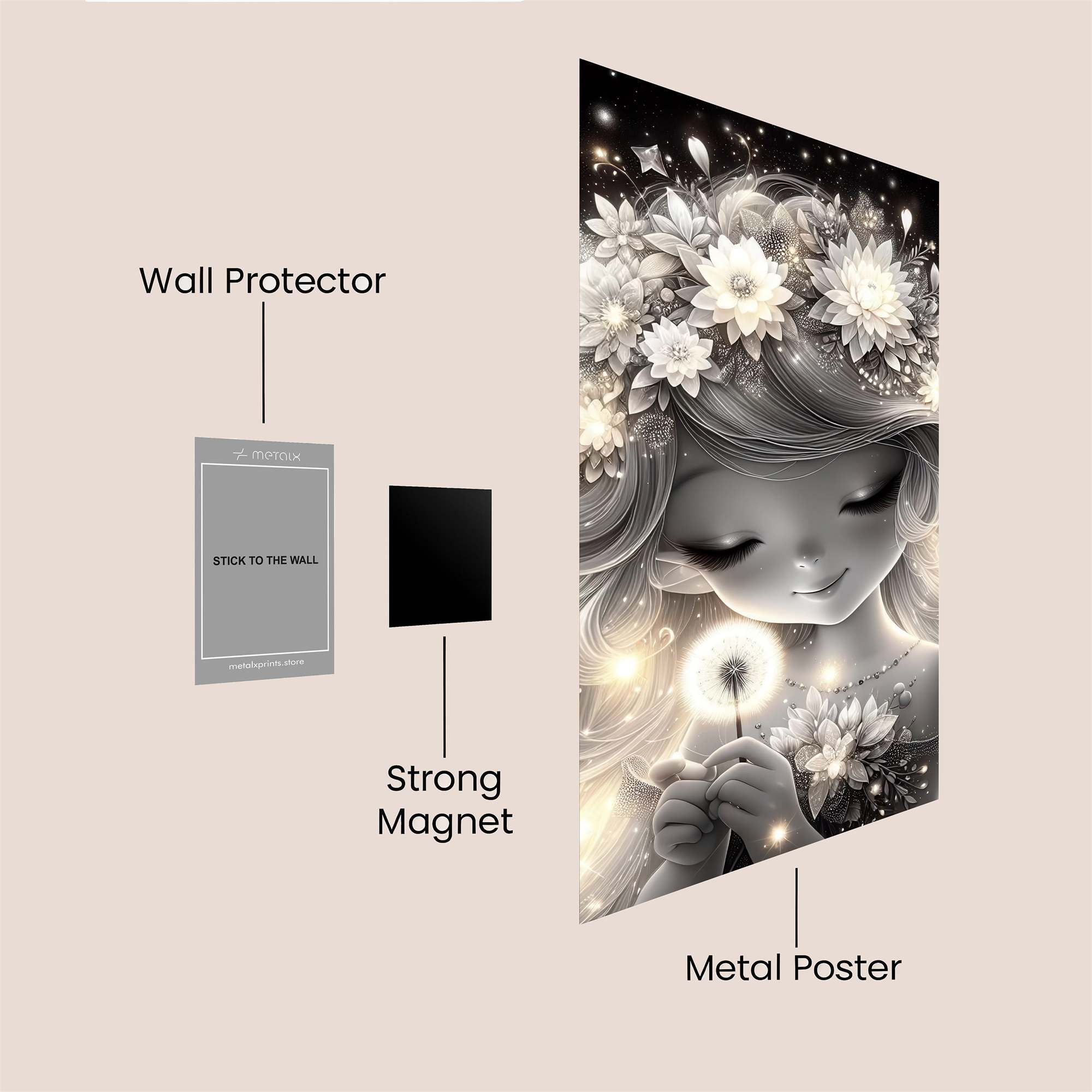 Unicorn Serenity Safe Wall Magnetic / M