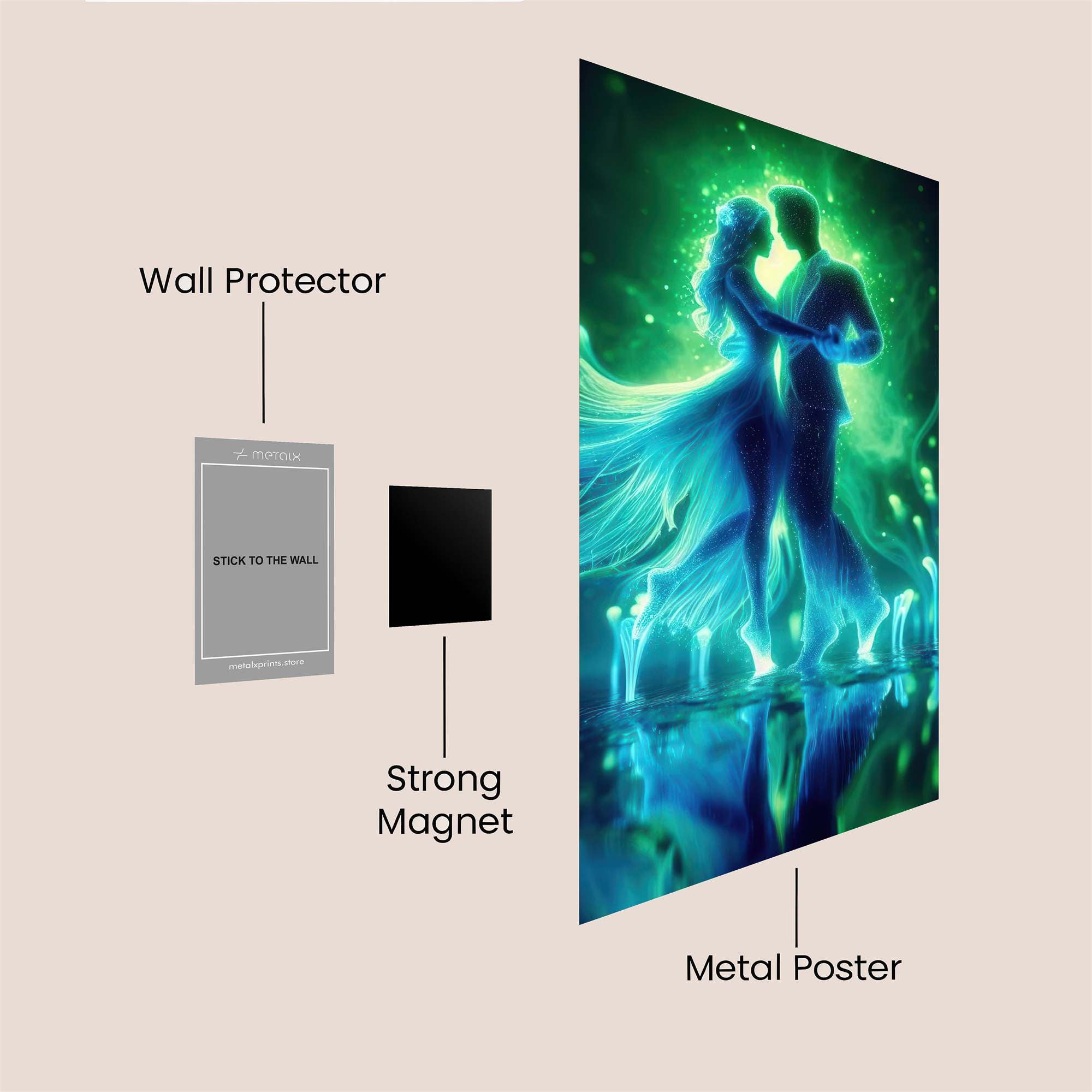 Lovers' Glow Safe Wall Magnetic / M