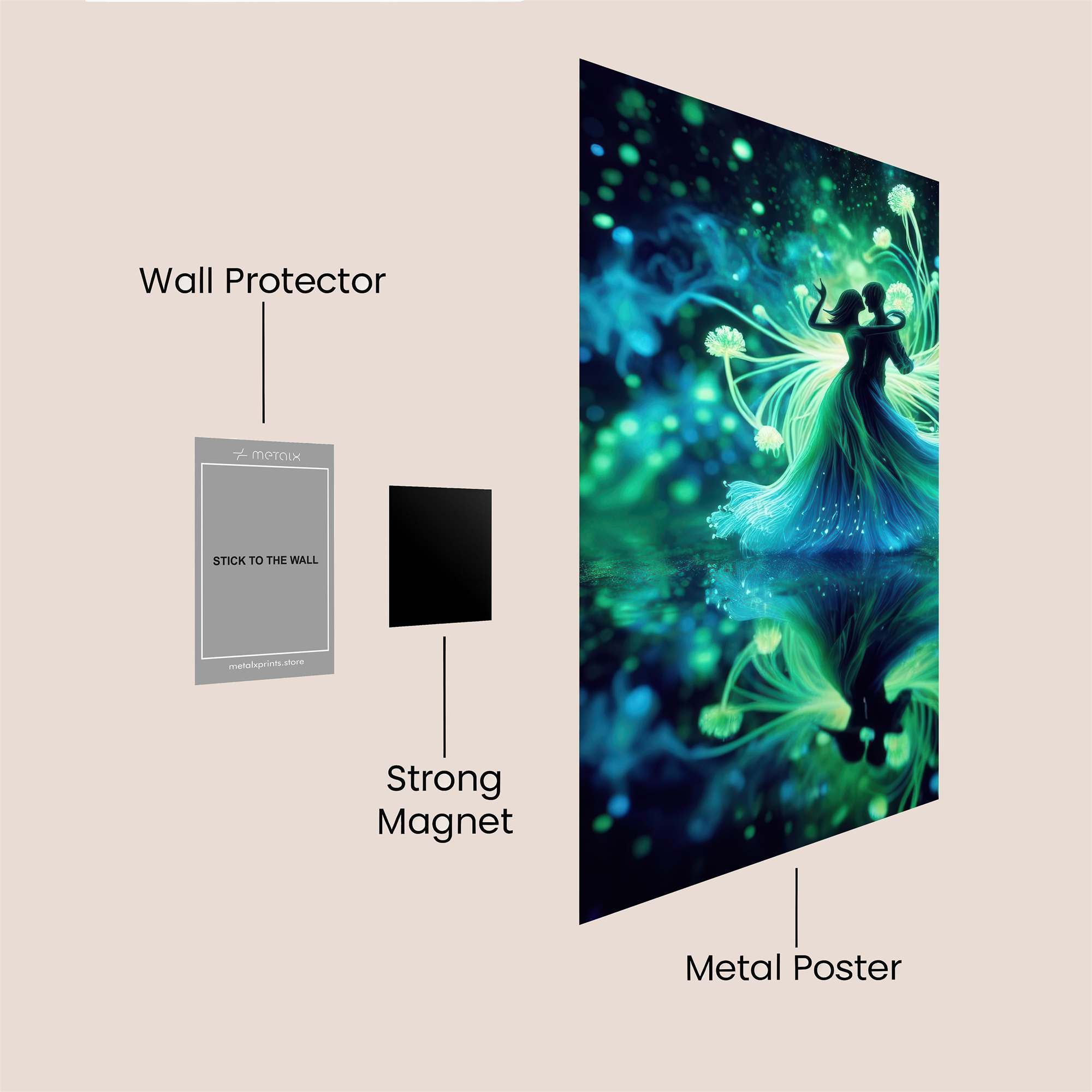 Lovers Enchanting Safe Wall Magnetic / M