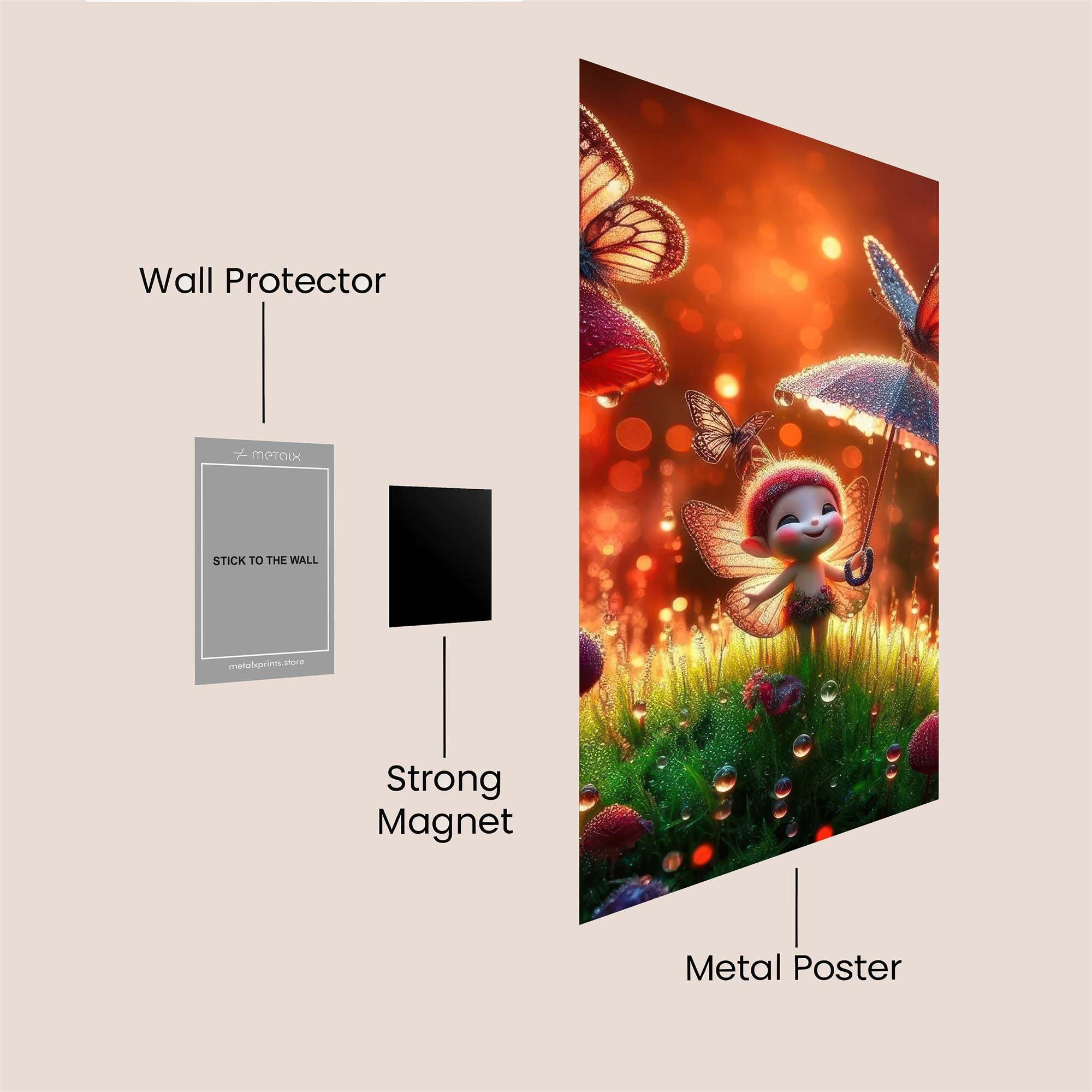 Fairy Whimsy Safe Wall Magnetic / M