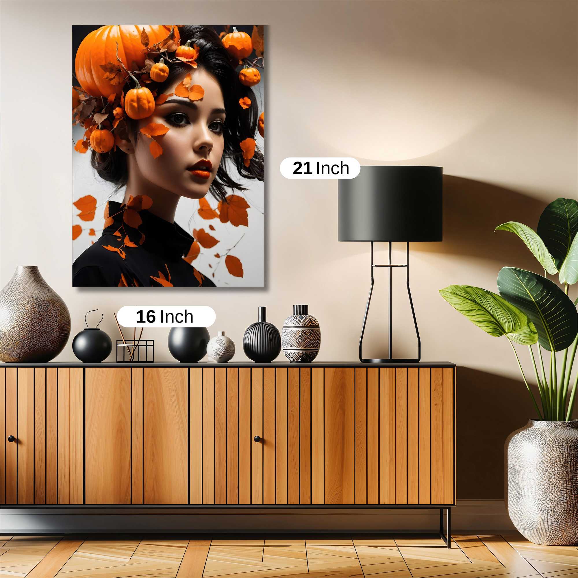 Pumpkin Whimsy Safe Wall Magnetic / M