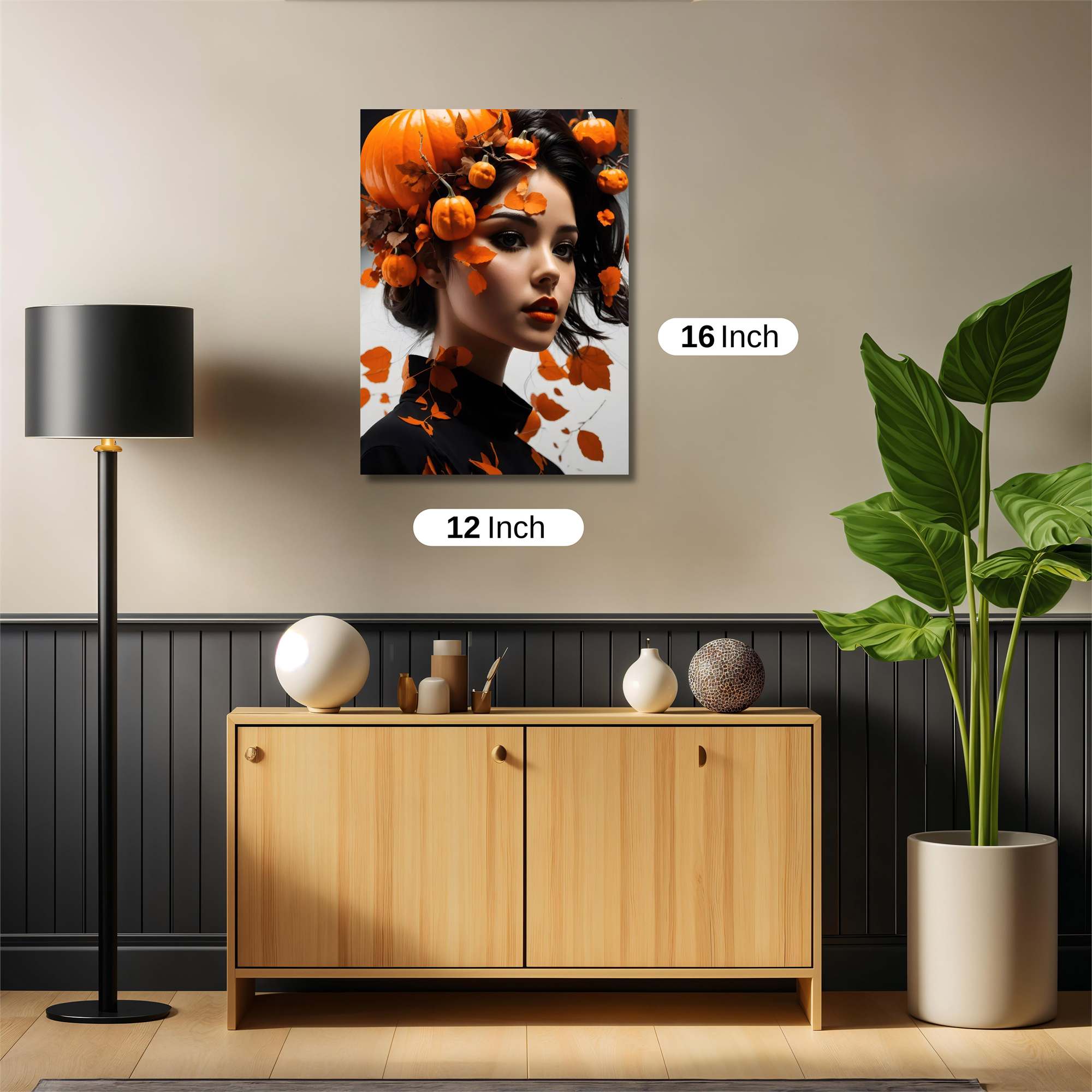 Pumpkin Whimsy Safe Wall Magnetic / M