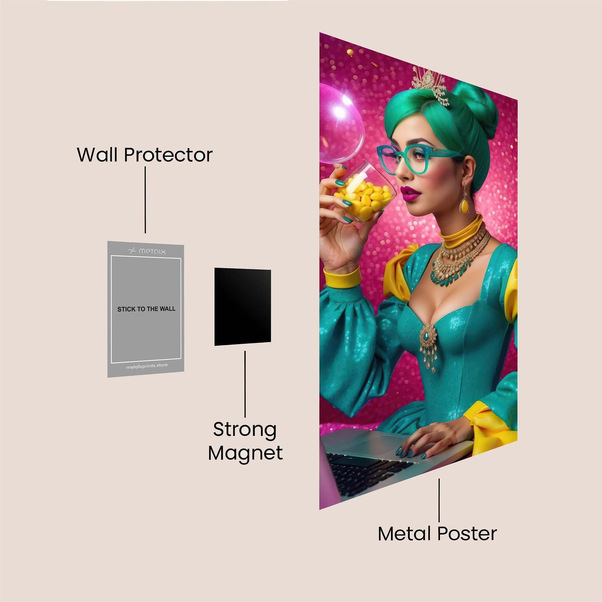 Queenly Quirk Safe Wall Magnetic / M