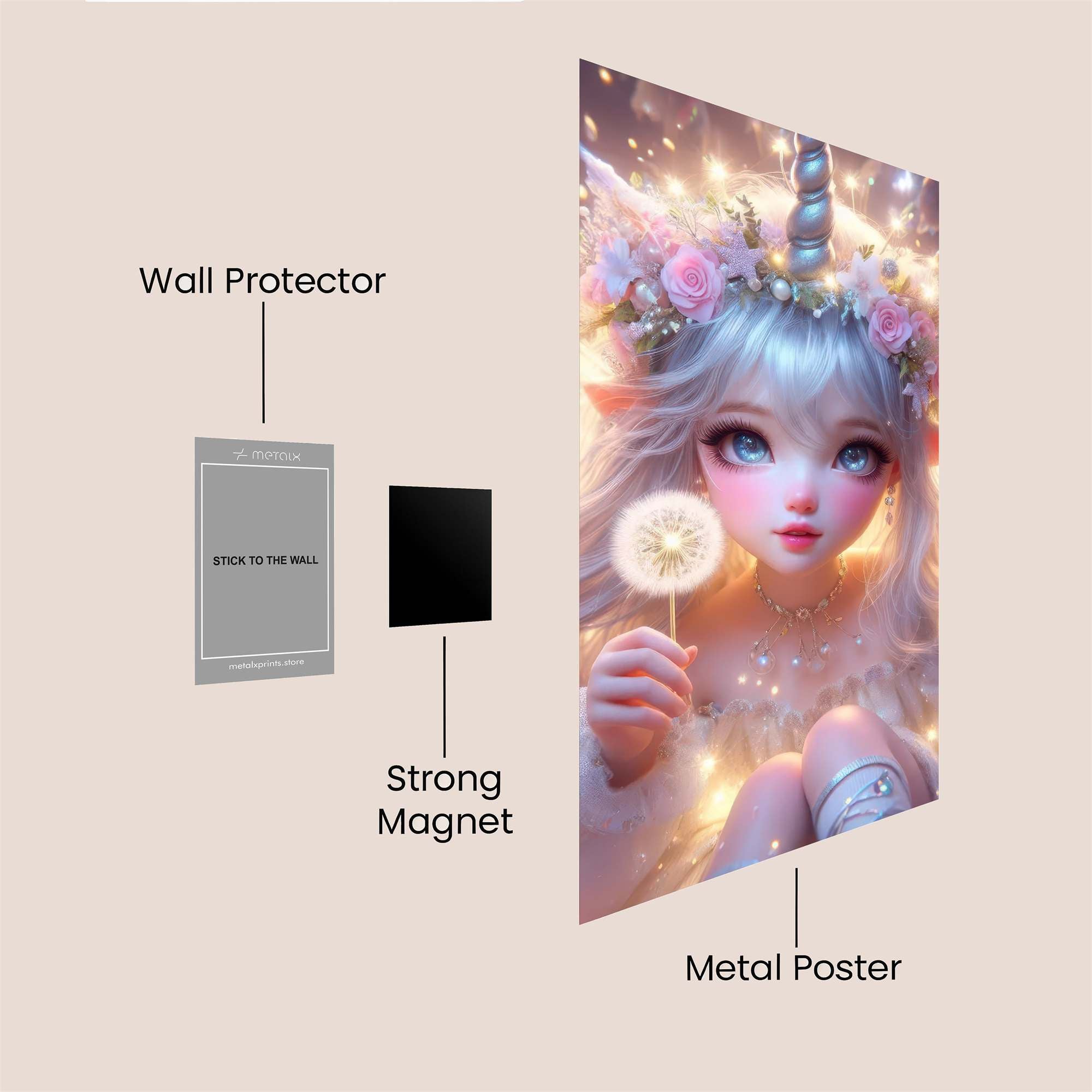 Unicorn Dream Safe Wall Magnetic / M