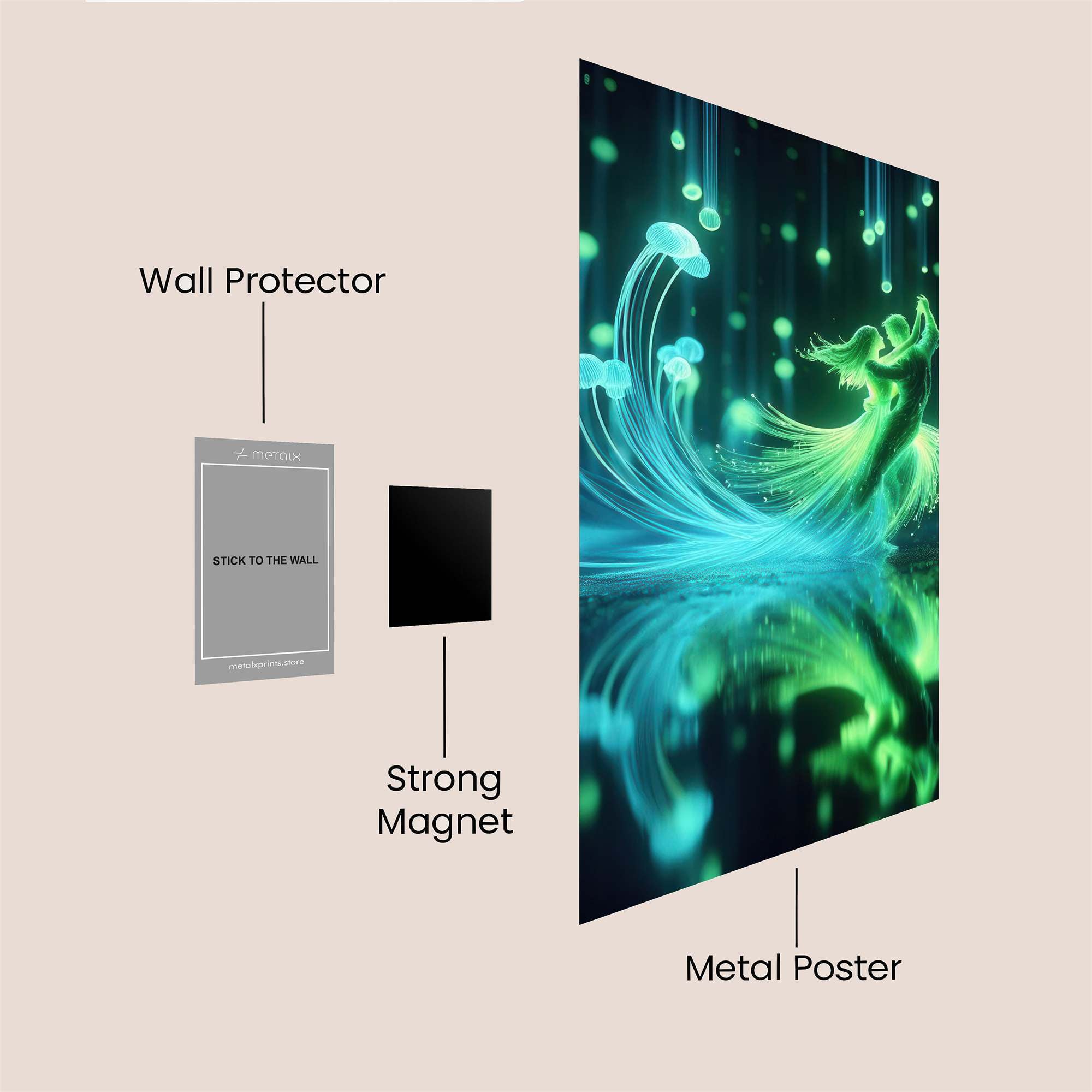 Neon Waltz Safe Wall Magnetic / M