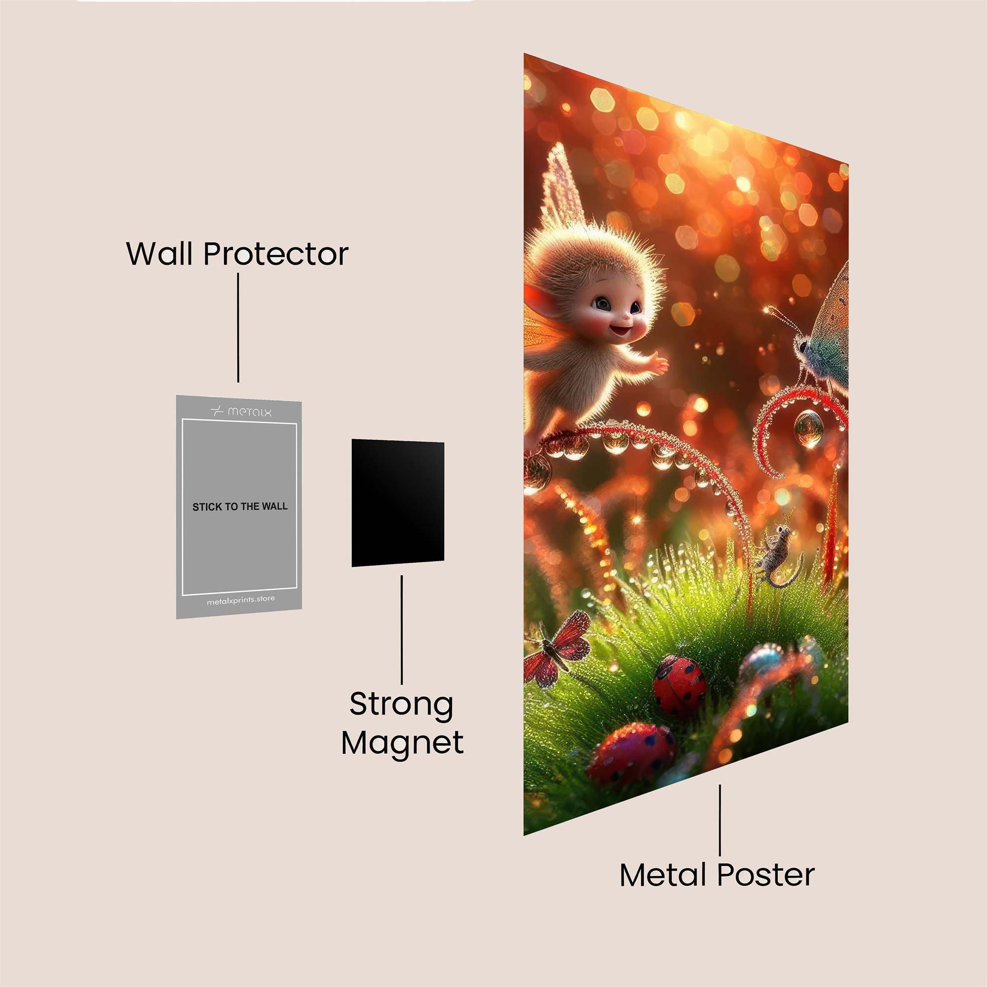 Fairy Whimsy Safe Wall Magnetic / M