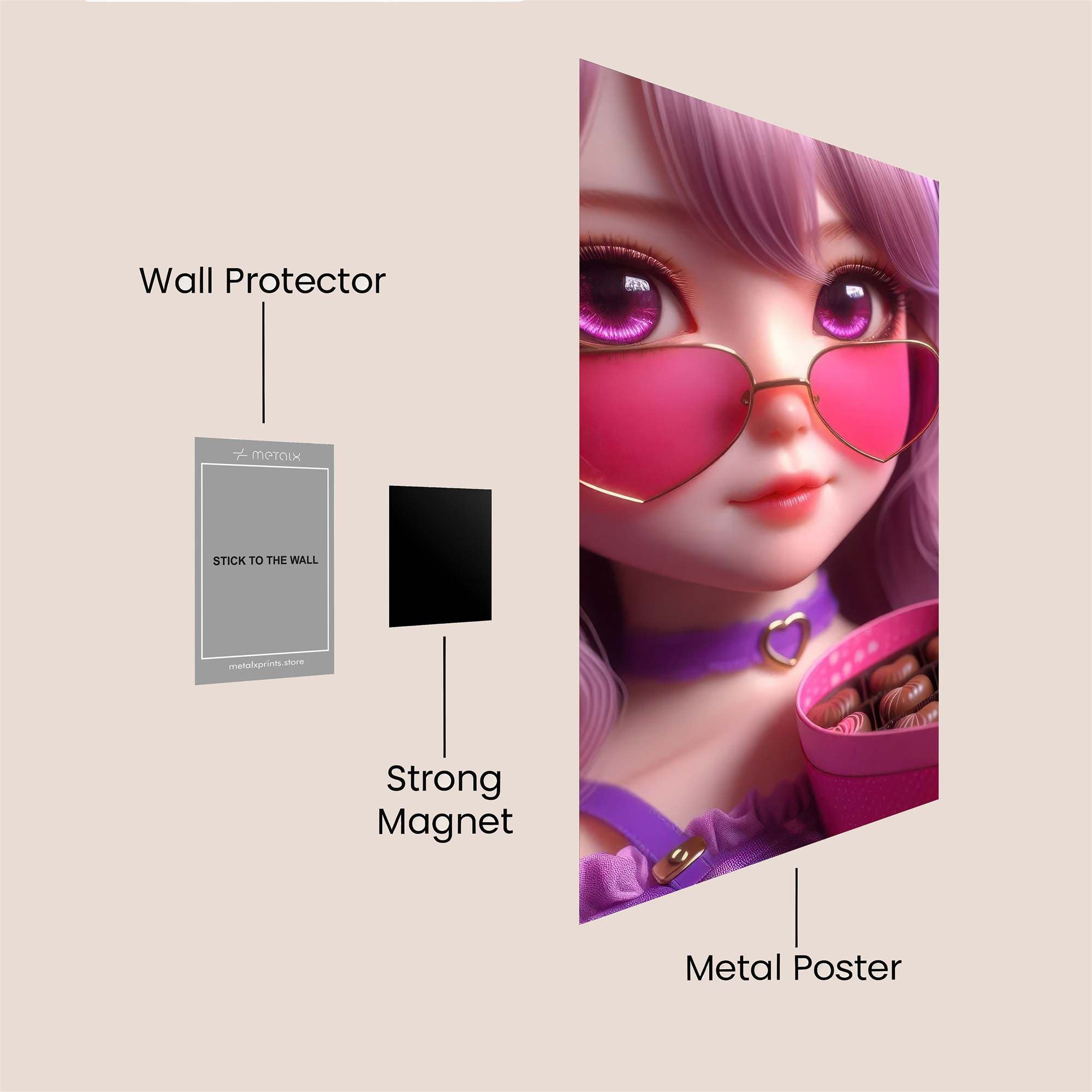 VioletVixen Safe Wall Magnetic / M