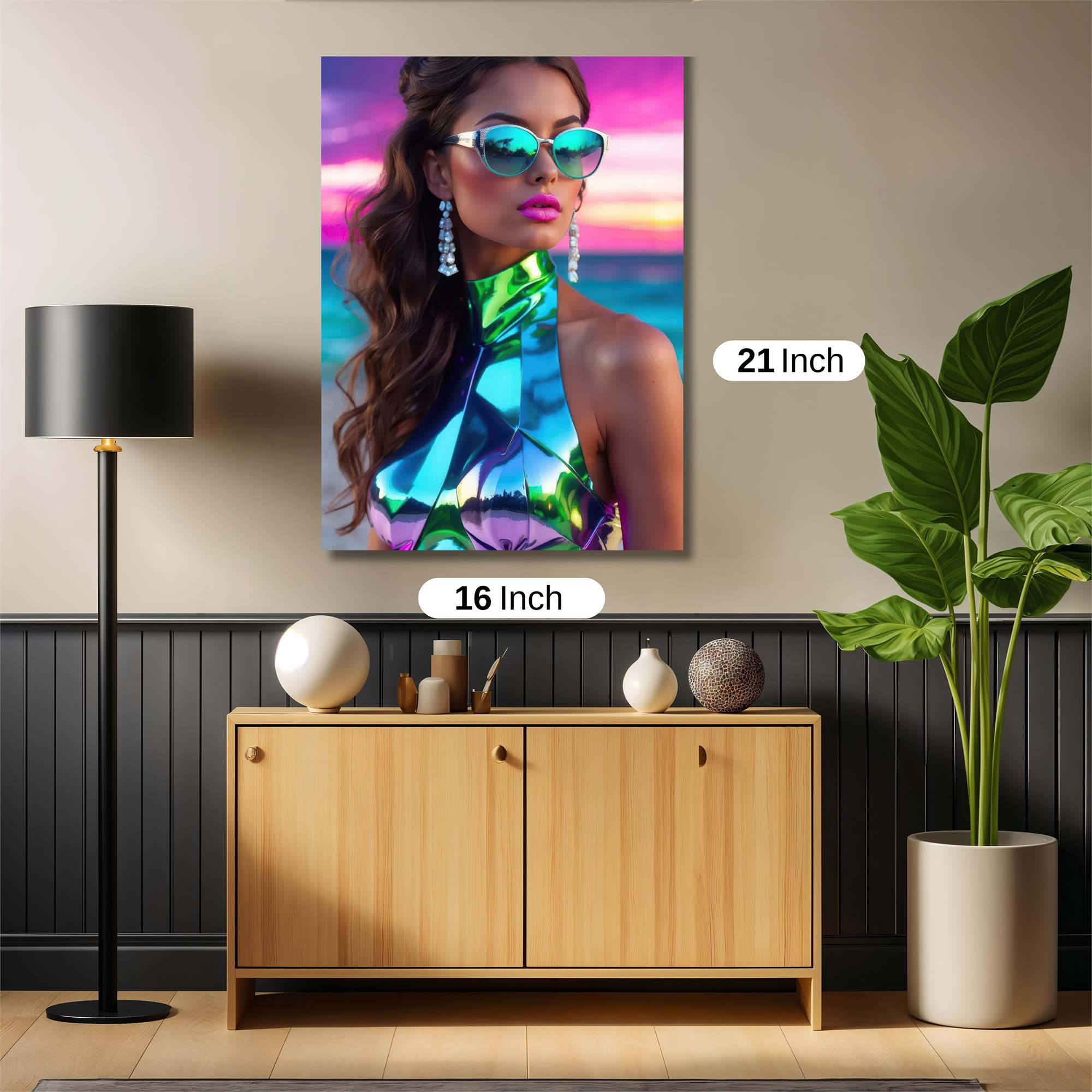 Neon Elegance Safe Wall Magnetic / M