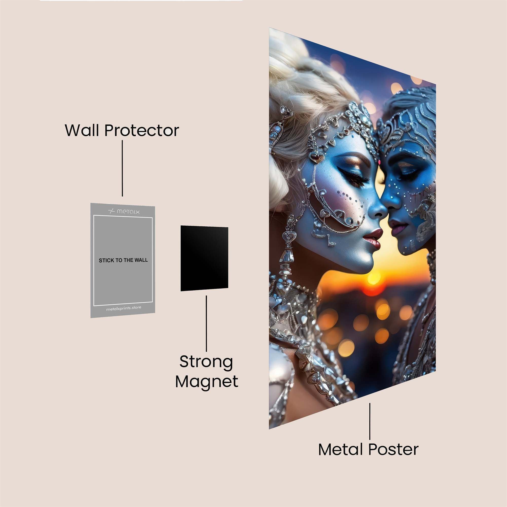 Celestial Embrace Safe Wall Magnetic / M